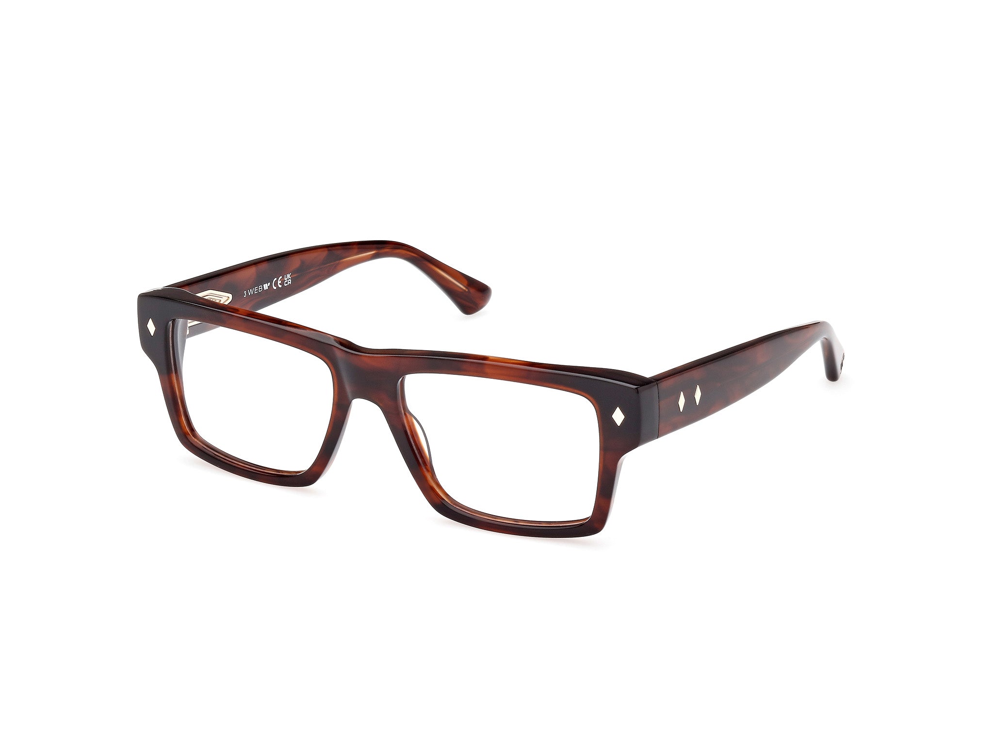 0889214435125 - Herren WE5415 45 Rahmen von BRILLEN Acetat Braun  Quadratisch Normal