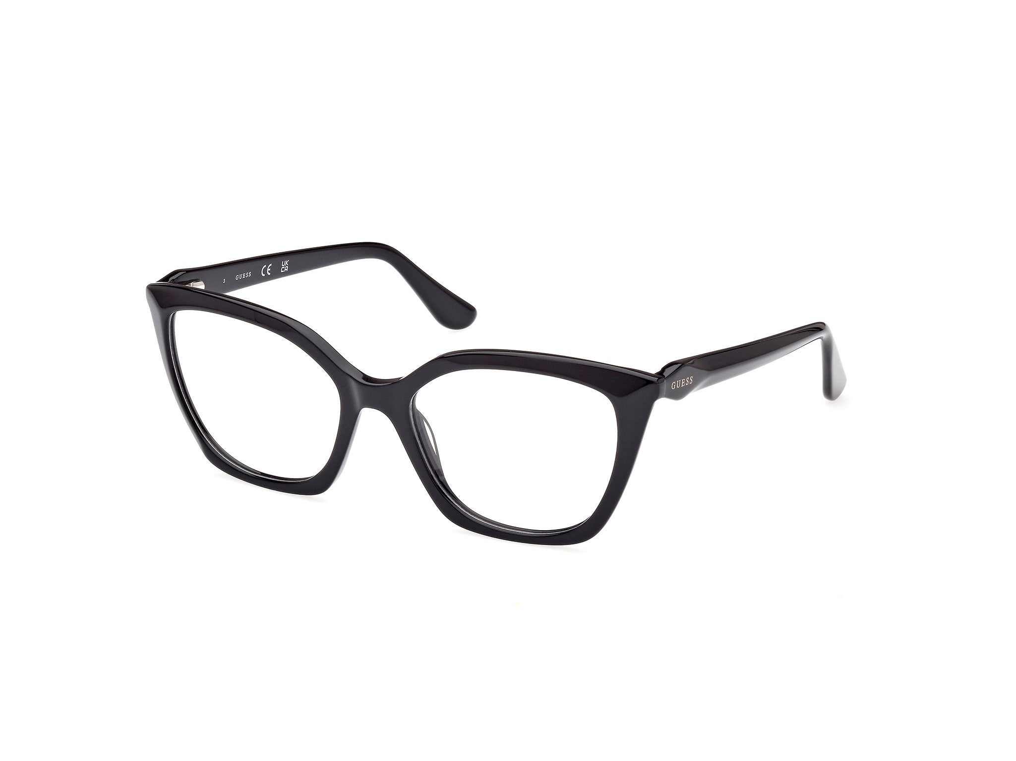 0889214439857 - Damen GU2965 001 Rahmen von BRILLEN Acetat Schwarz  Cat Eye Normal