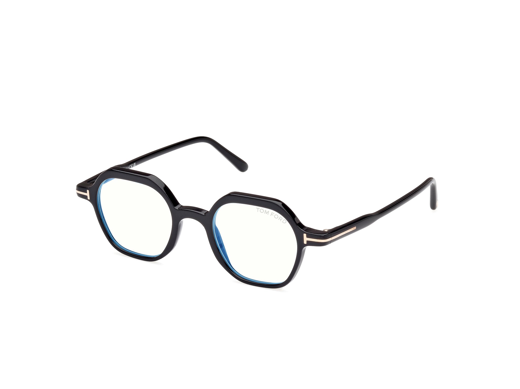 0889214443434 - TOM FORD Mann FT5900-B 001 Rahmen von BRILLEN Acetat Schwarz  Geometrisch Normal