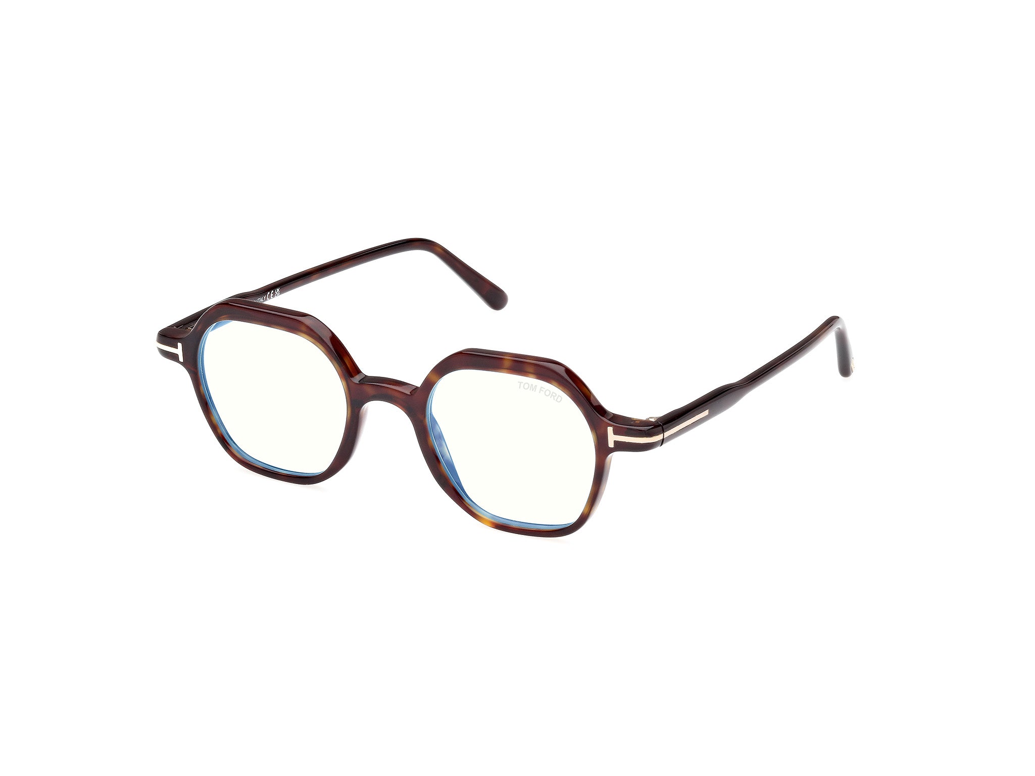 0889214443441 - TOM FORD Mann FT5900-B 052 Rahmen von BRILLEN Acetat Dunkler Havanna  Geometrisch Normal