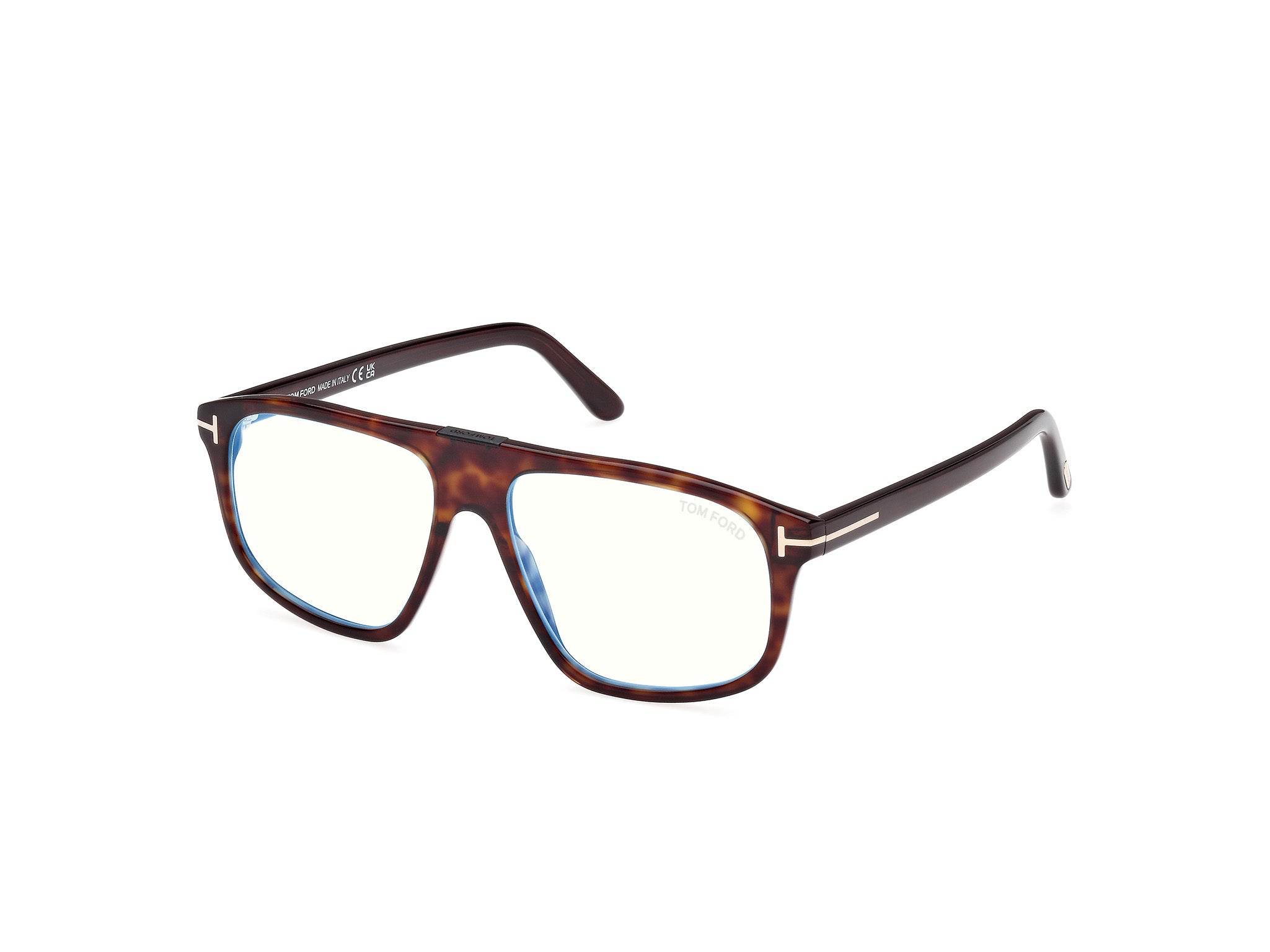 0889214443472 - TOM FORD Herren FT5901-B 52 Rahmen von BRILLEN Acetat Havanna  Pilot Normal