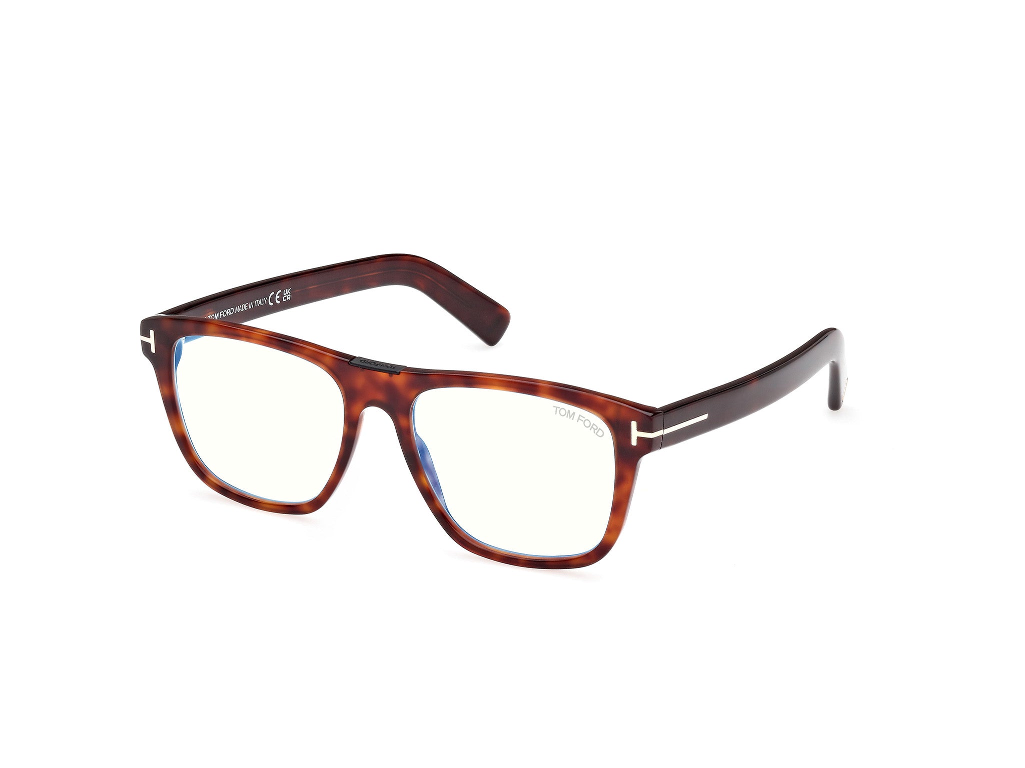 0889214443519 - TOM FORD Herren FT5902-B 54 Rahmen von BRILLEN Acetat Havanna  Quadratisch Normal