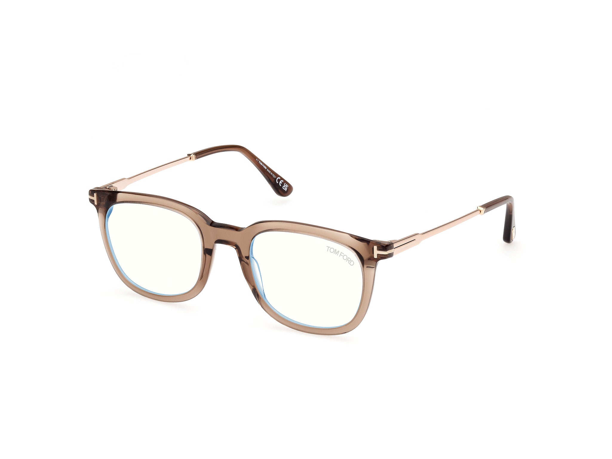 0889214443595 - TOM FORD Herren FT5904-B 45 Rahmen von BRILLEN Acetat Braun  Quadratisch Normal