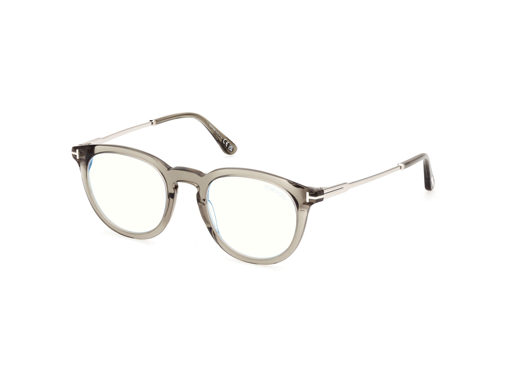 0889214443649 - TOM FORD Mann FT5905-B 096 Rahmen von BRILLEN Acetat Dunkelgrün  Kreisel Normal