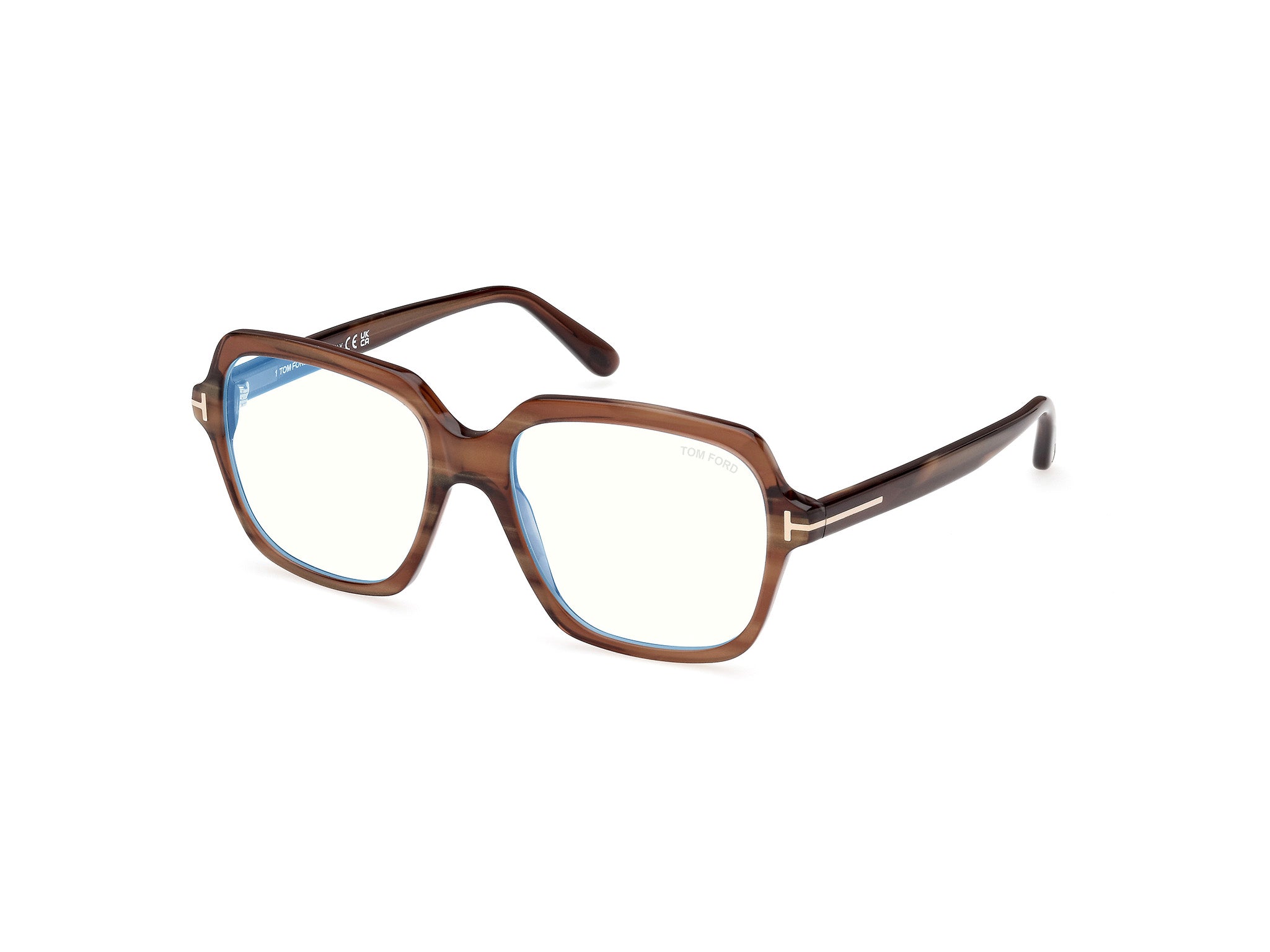 0889214443748 - TOM FORD Damen FT5908-B 51 Rahmen von BRILLEN Acetat Grau  Geometrisch Normal