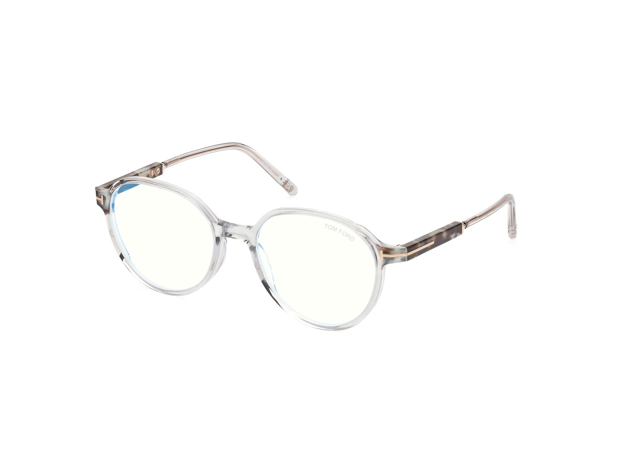 0889214443816 - TOM FORD Frau FT5910-B 020 Rahmen von BRILLEN Acetat Grau  Kreisel Normal