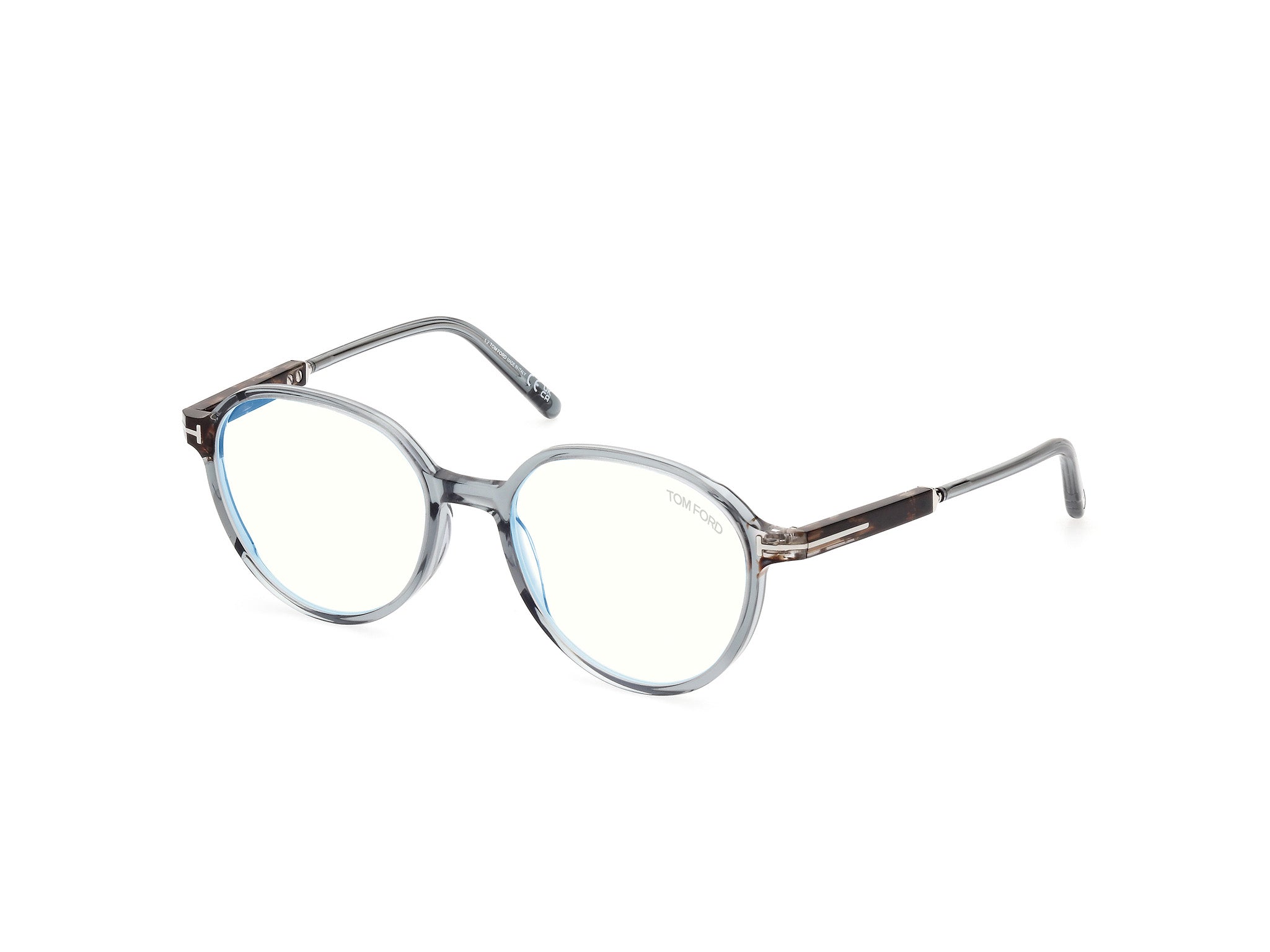 0889214443847 - TOM FORD Damen FT5910-B 84 Rahmen von BRILLEN Acetat Hellblau  Rund Normal