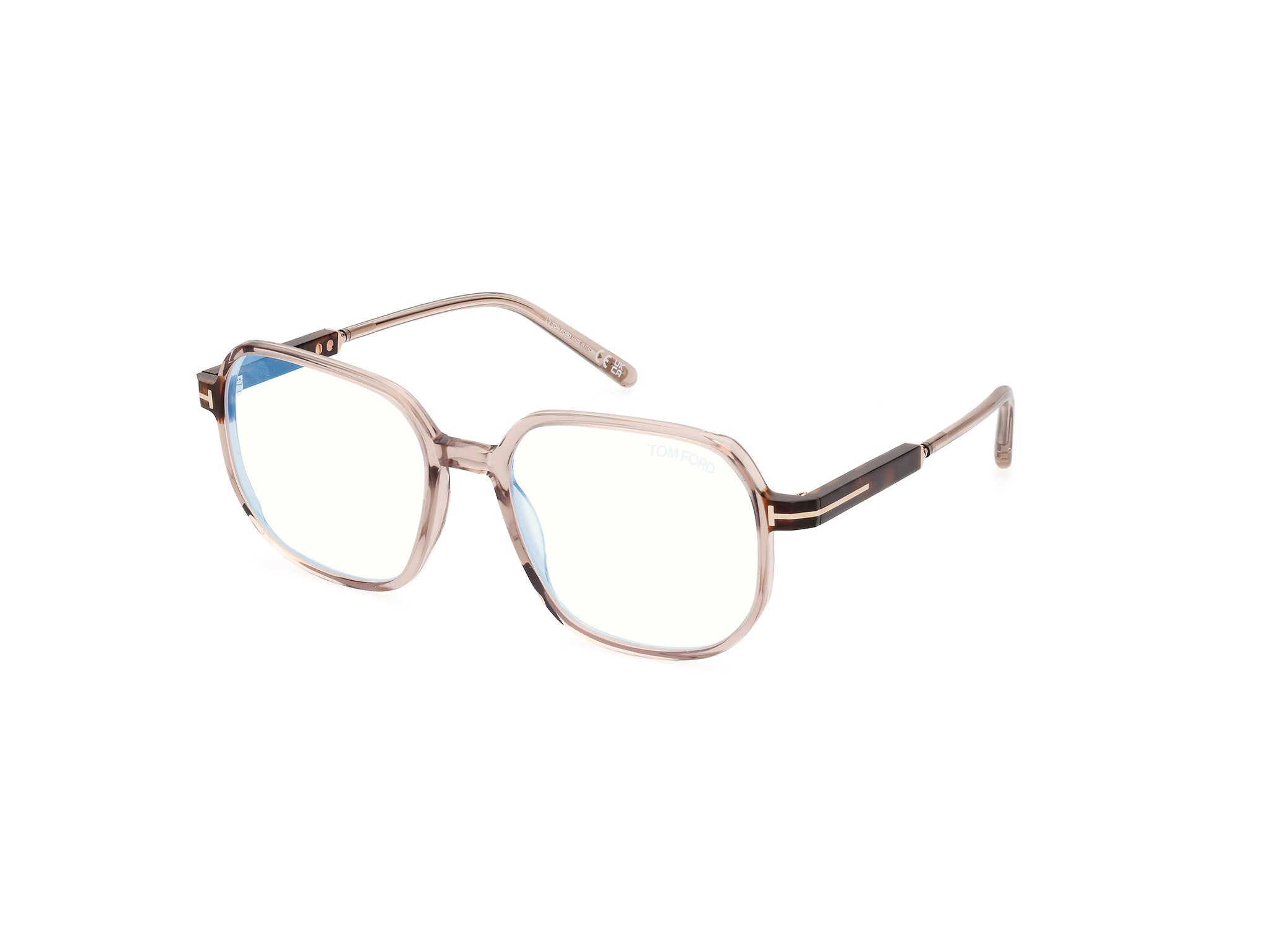 0889214443861 - TOM FORD Frau FT5911-B 45 Rahmen von BRILLEN Acetat Braun  Kreisel Normal