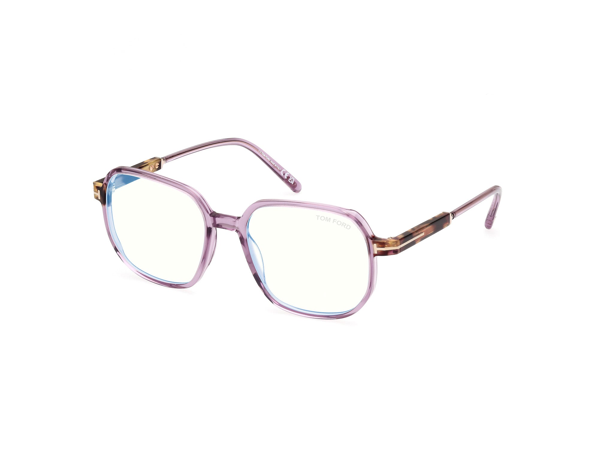 0889214443878 - TOM FORD Frau FT5911-B 081 Rahmen von BRILLEN Acetat Viola  Hocken Normal