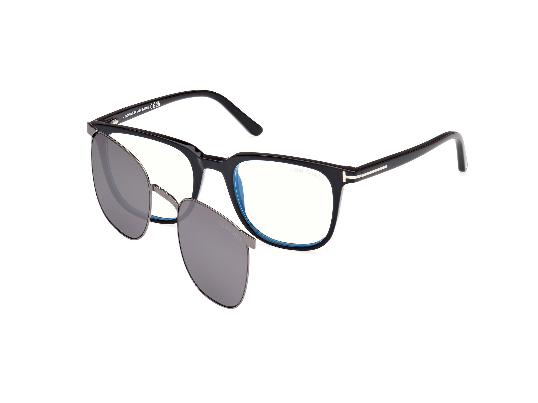 0889214444042 - TOM FORD Herren FT5916-B 1 Rahmen von BRILLEN Acetat Schwarz  Quadratisch Normal