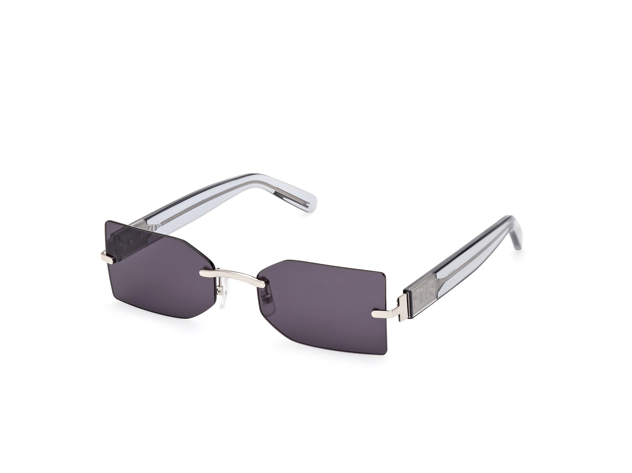 0889214445575 - Unisex GD0033 16A Gläser SONNENBRILLEN Metall Palladium Rauch Geometrisch Normal