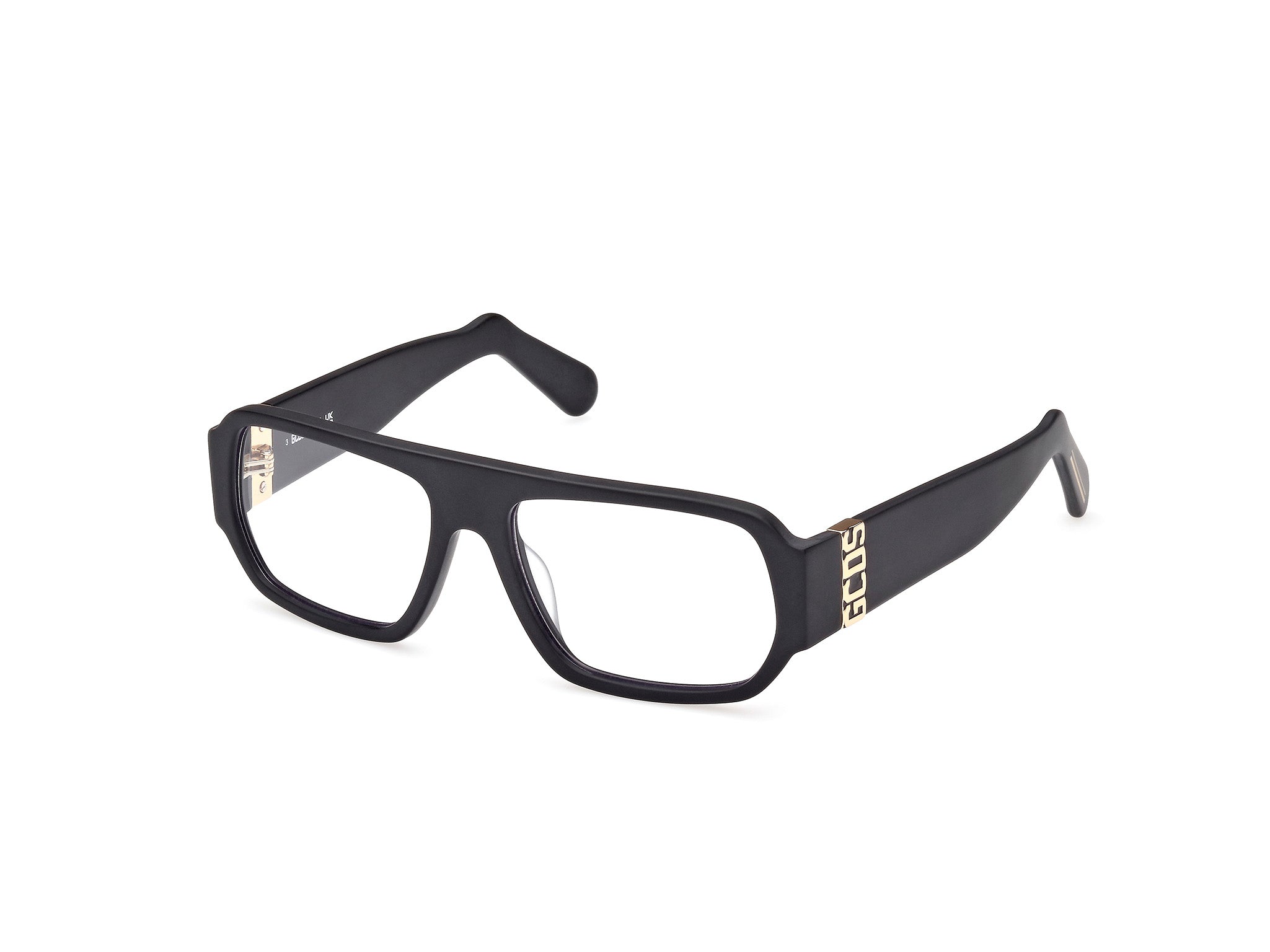 0889214445629 - Unisex GD0034 02X Gläser SONNENBRILLEN Acetat Schwarz Blau Geometrisch Normal