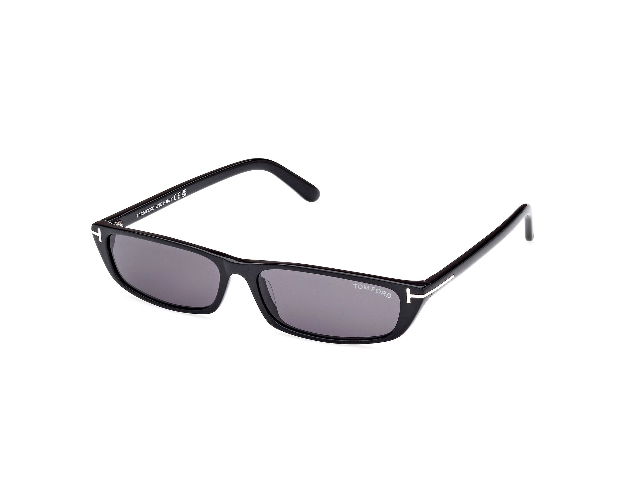 0889214452429 - TOM FORD Unisex FT1058 ALEJANDRO 01A Gläser SONNENBRILLEN Acetat Schwarz Grau Quadratisch Normal