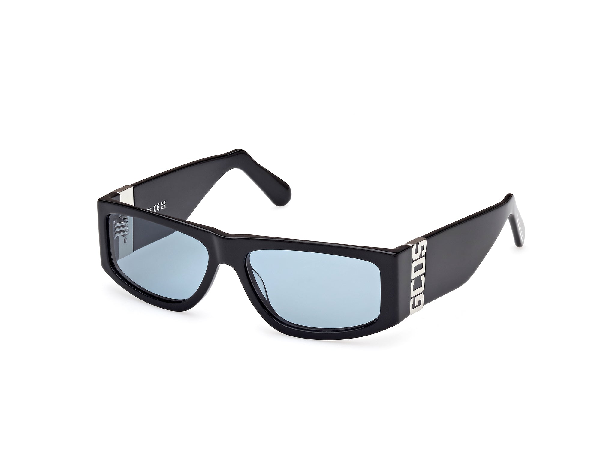 0889214453044 - Unisex GD0037 01V Gläser SONNENBRILLEN Acetat Schwarz Blau Quadratisch Normal