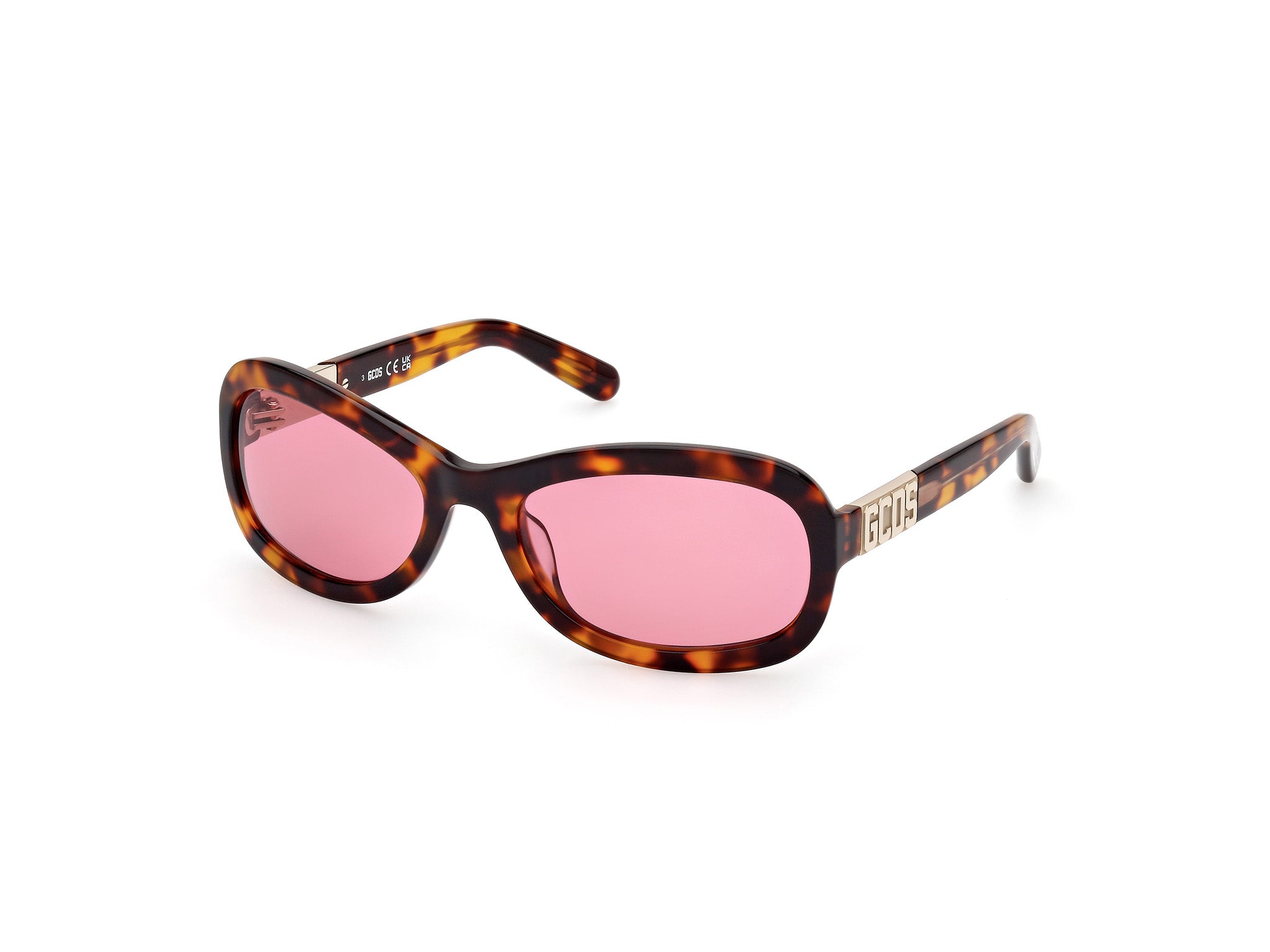 0889214453099 - Unisex GD0038 52S Gläser SONNENBRILLEN Acetat Havanna Bordeaux Geometrisch Normal