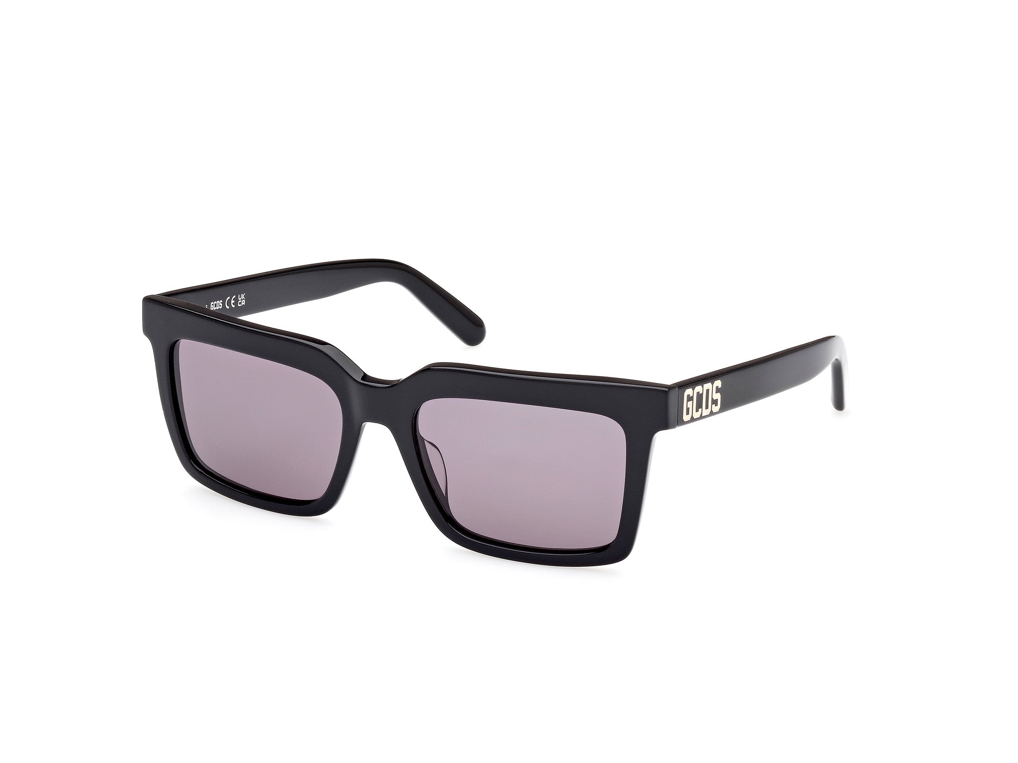 0889214453181 - Unisex GD0041 01A Gläser SONNENBRILLEN Acetat Schwarz Grau Quadratisch Normal