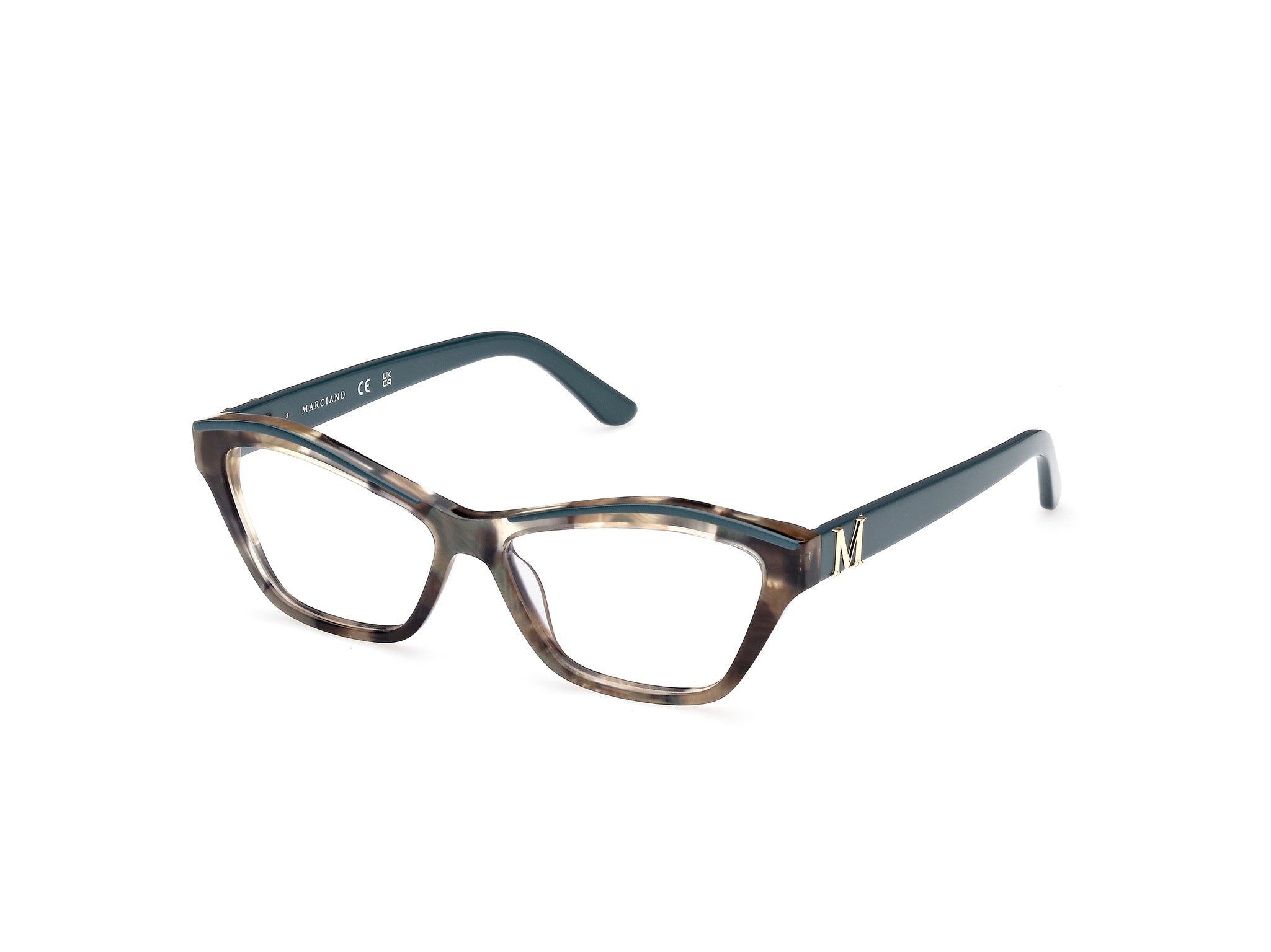 0889214456243 - Damen GM0396 89 Rahmen von BRILLEN Acetat Türkis  Cat Eye Normal