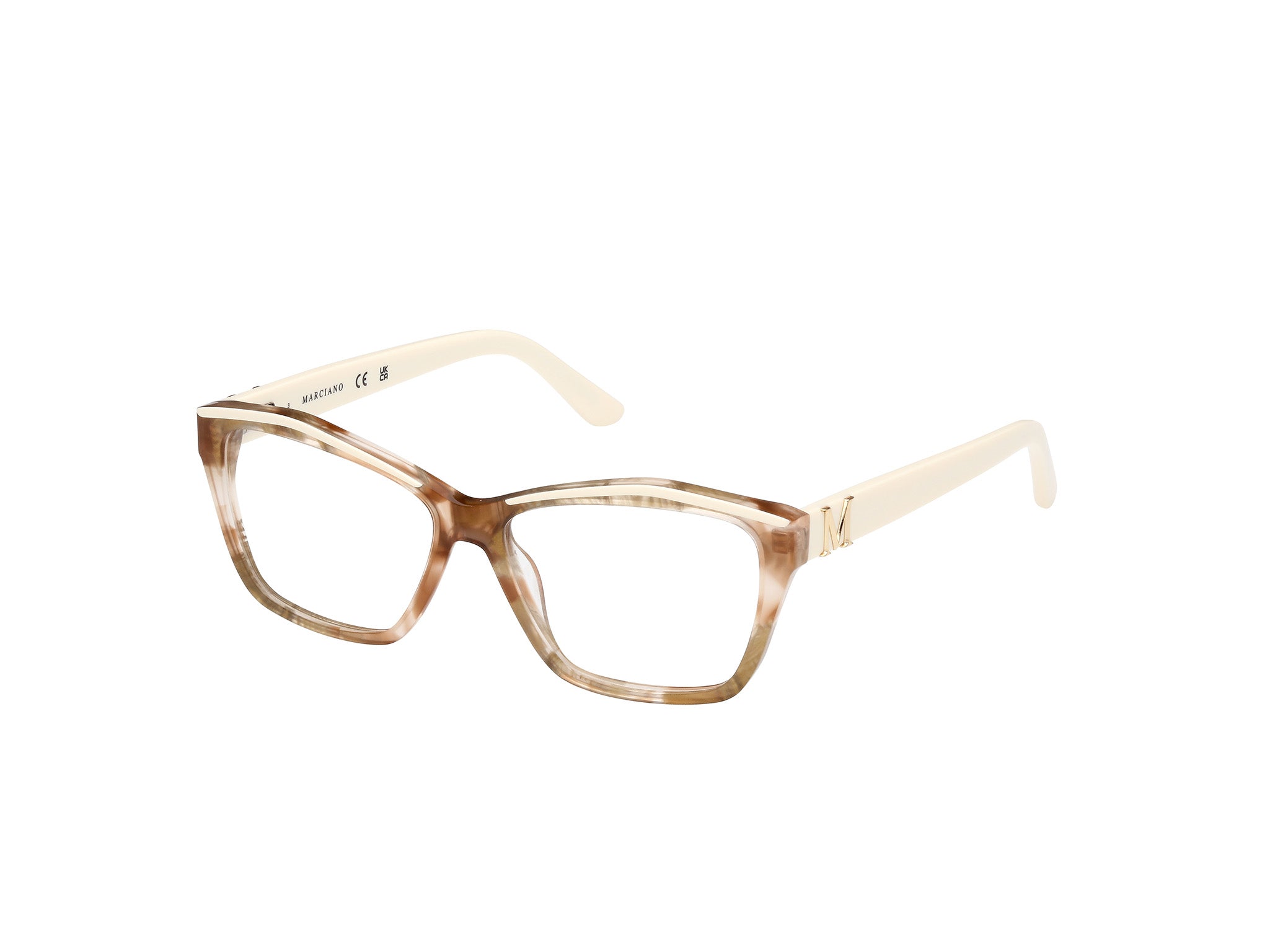 0889214456274 - Damen GM0397 59 Rahmen von BRILLEN Acetat Beige  Quadratisch Normal