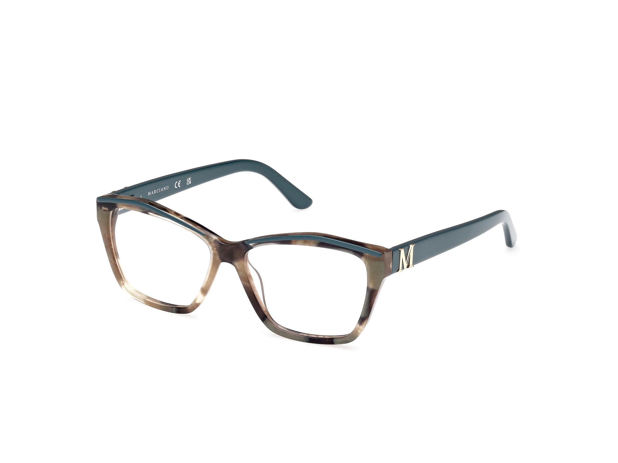 0889214456298 - Damen GM0397 89 Rahmen von BRILLEN Acetat Türkis  Quadratisch Normal