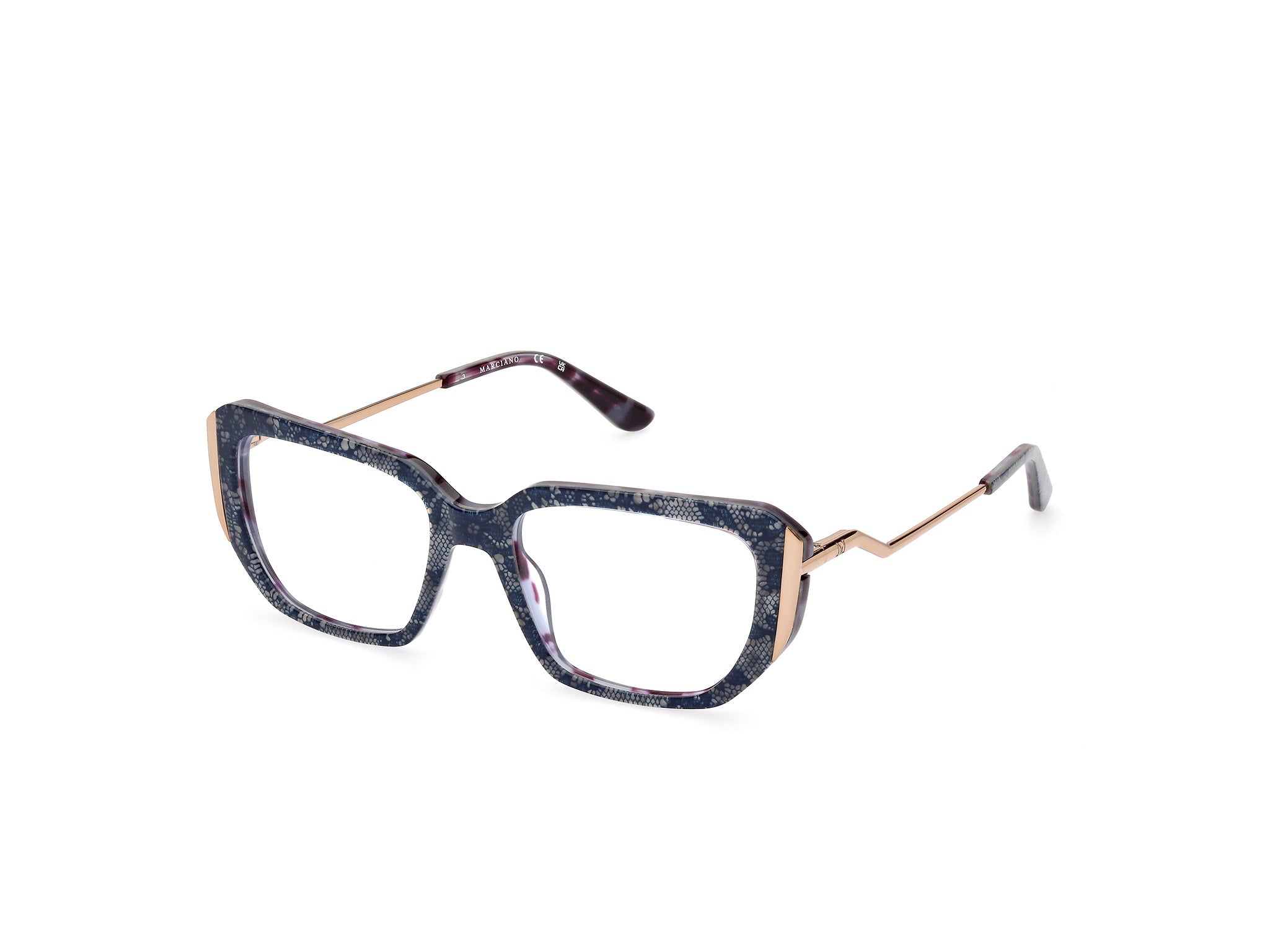 0889214456335 - Damen GM0398 92 Rahmen von BRILLEN Acetat Blau  Quadratisch Normal