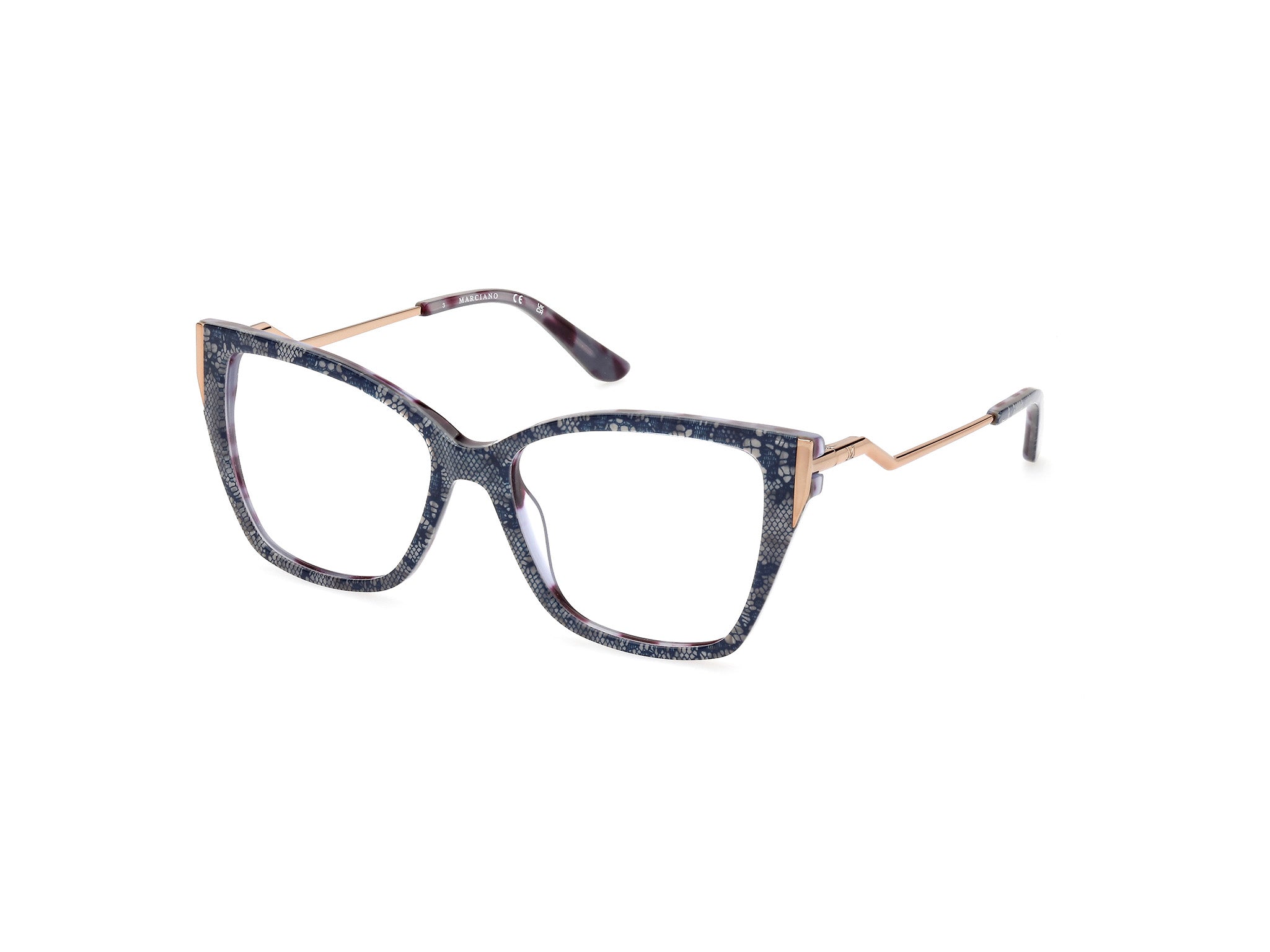 0889214456373 - Damen GM0399 92 Rahmen von BRILLEN Acetat Blau  Quadratisch Normal