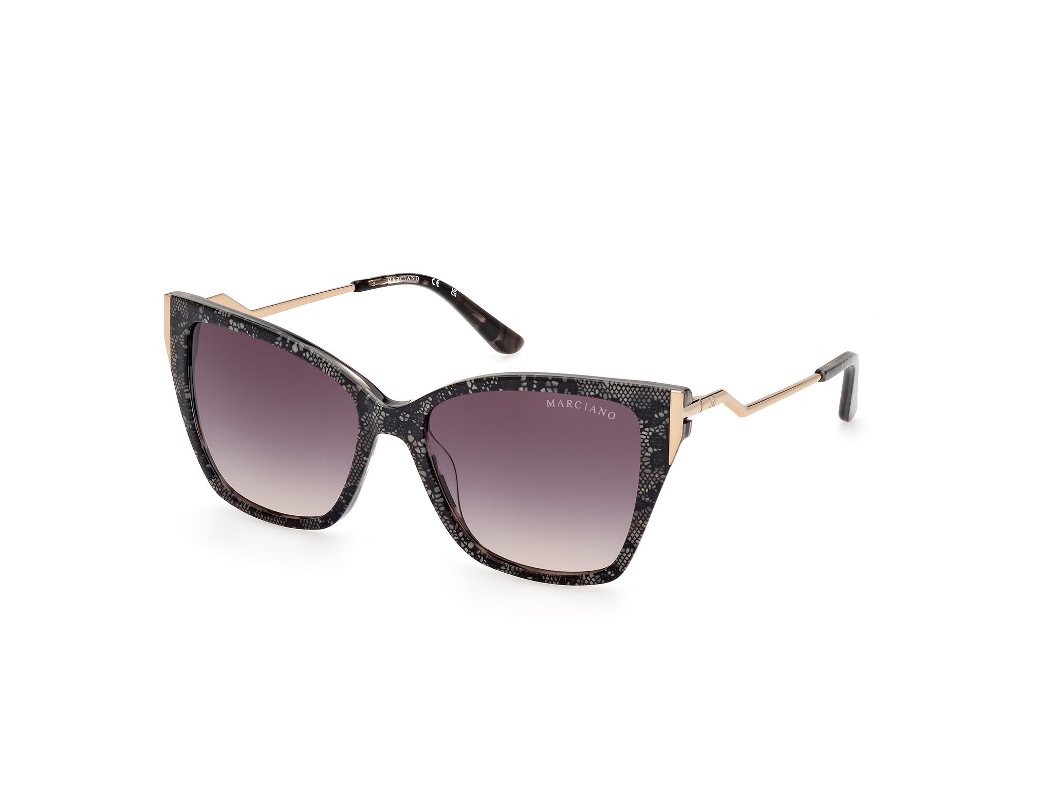 0889214456397 - Damen GM0833 20B Gläser SONNENBRILLEN Acetat Grau Rauch Quadratisch Normal