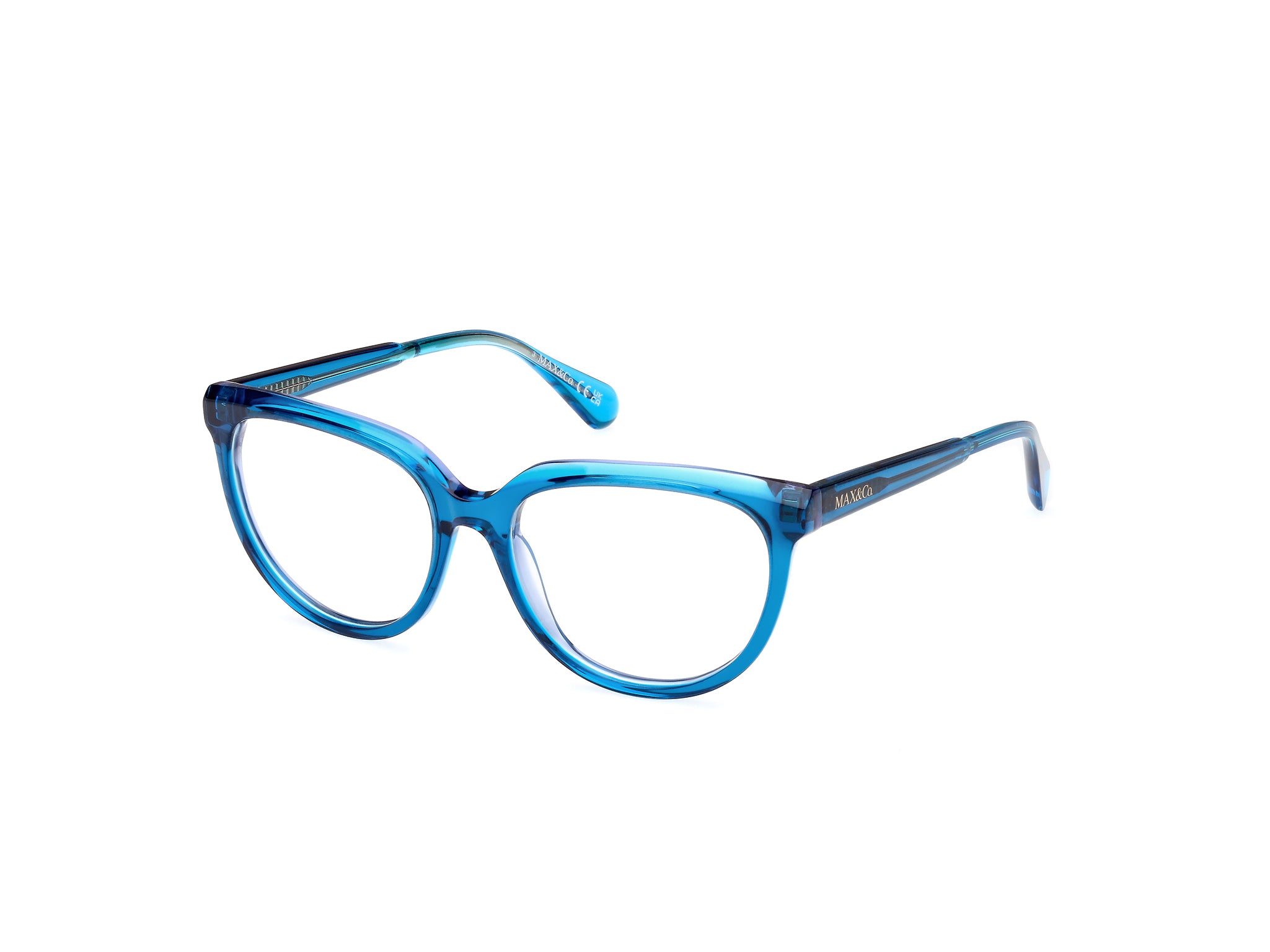 0889214456953 - Damen MO5125 092 Rahmen von BRILLEN Acetat Blau  Rund Normal