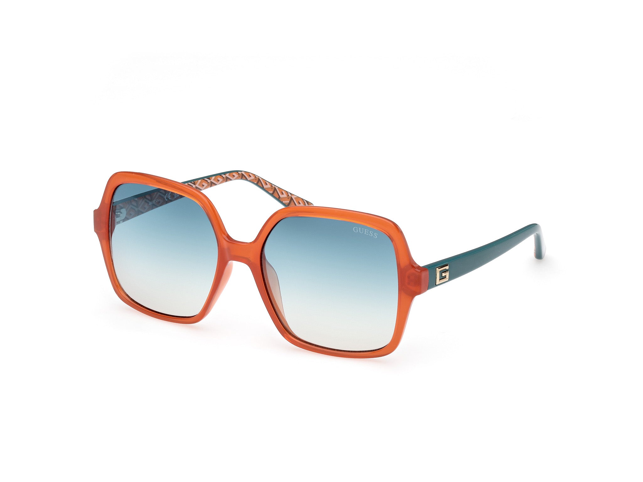 0889214465672 - Damen GU7921-H 44X Gläser SONNENBRILLEN Injiziert Orange Blau Quadratisch Normal Gespiegelt 0889214465672 - Damen GU7921-H 44X Gläser SONNENBRILLEN Injiziert Orange Blau Quadratisch Normal Gespiegelt