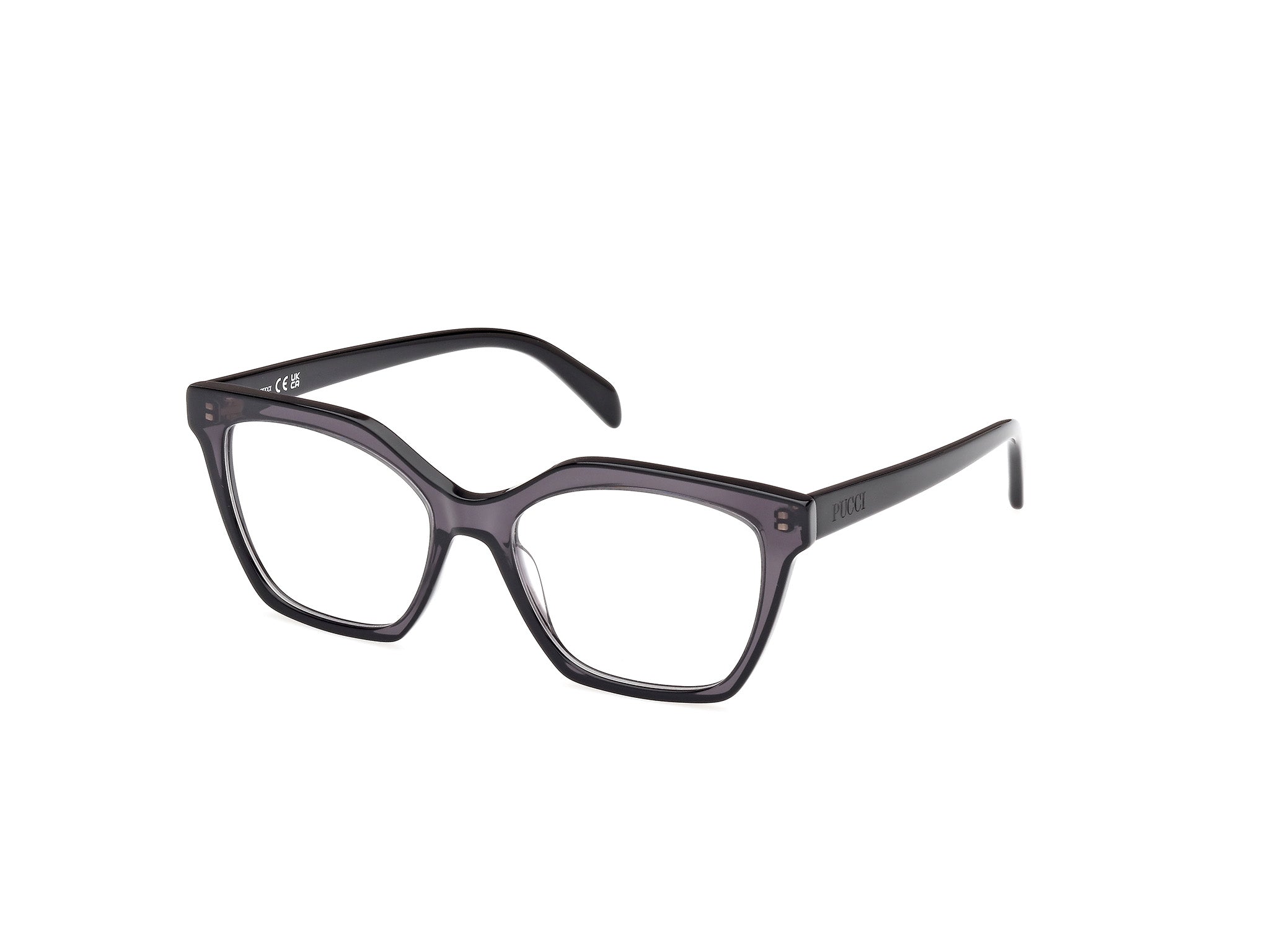 0889214468000 - Emilio Pucci Damen EP5239 005 Rahmen von BRILLEN Acetat Schwarz  Geometrisch Normal