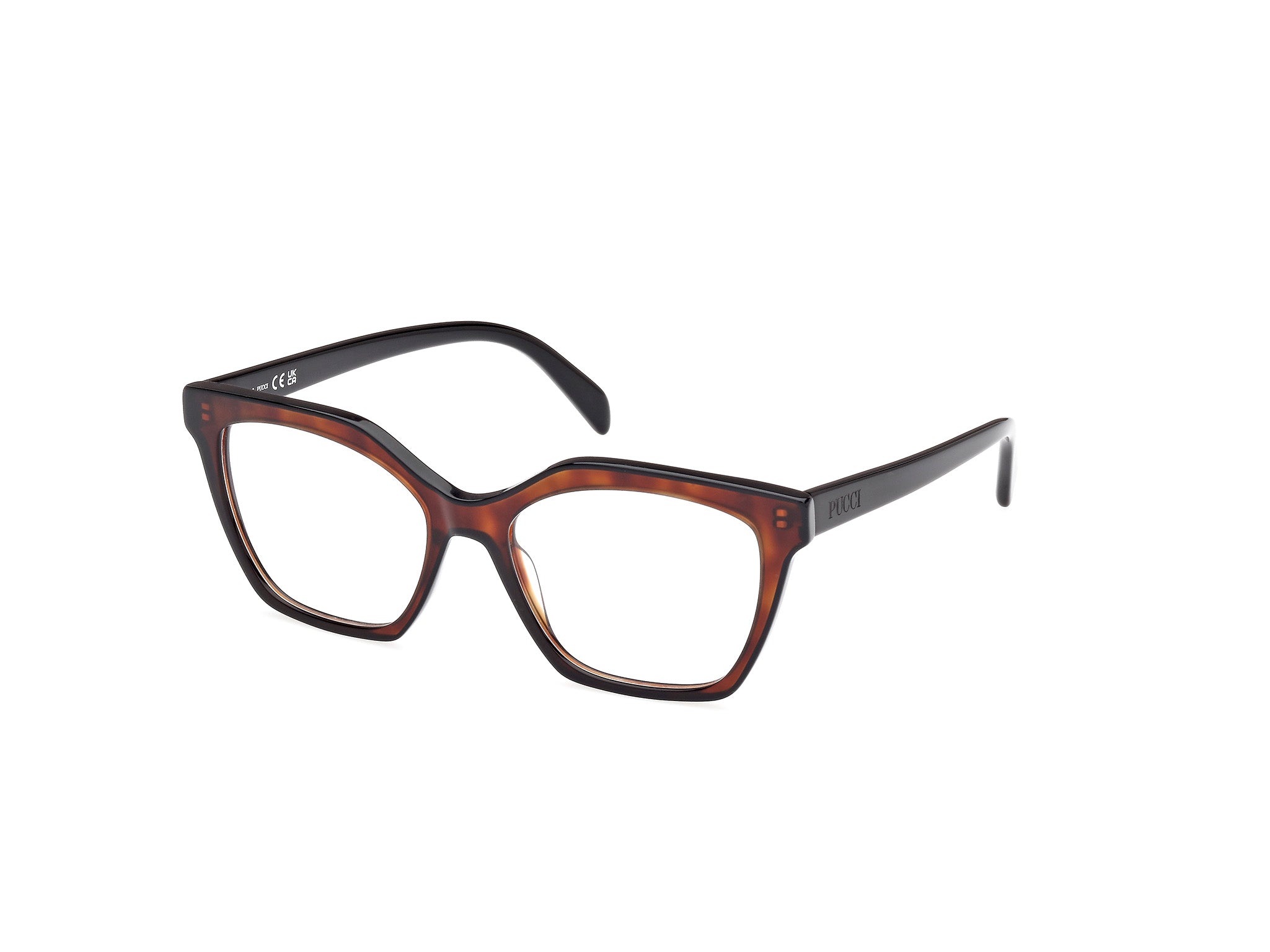 0889214468017 - Emilio Pucci Damen EP5239 056 Rahmen von BRILLEN Acetat Havanna  Geometrisch Normal