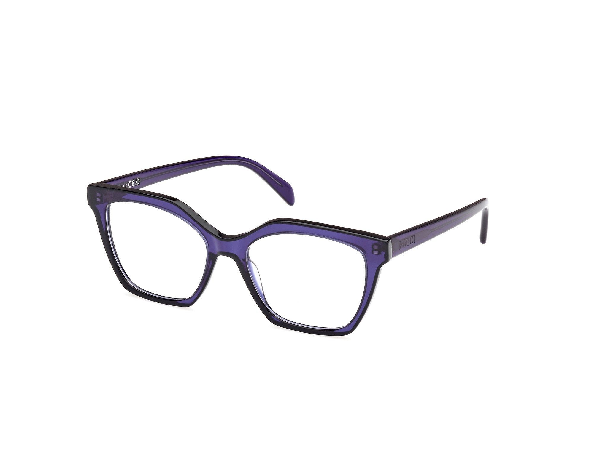 0889214468024 - Emilio Pucci Damen EP5239 092 Rahmen von BRILLEN Acetat Blau  Geometrisch Normal