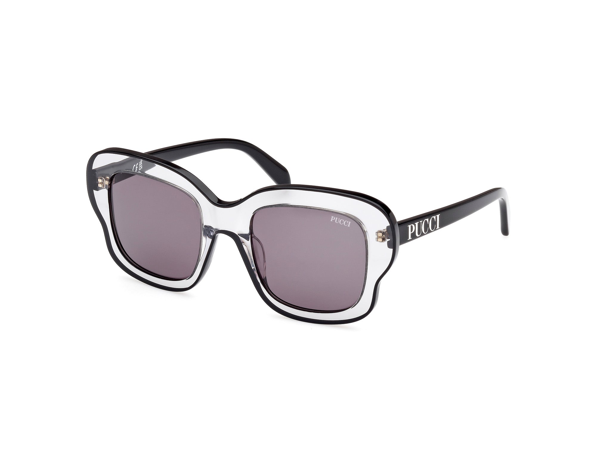 0889214468239 - Emilio Pucci Damen EP0220 20A Gläser SONNENBRILLEN Acetat Grau Grau Quadratisch Normal