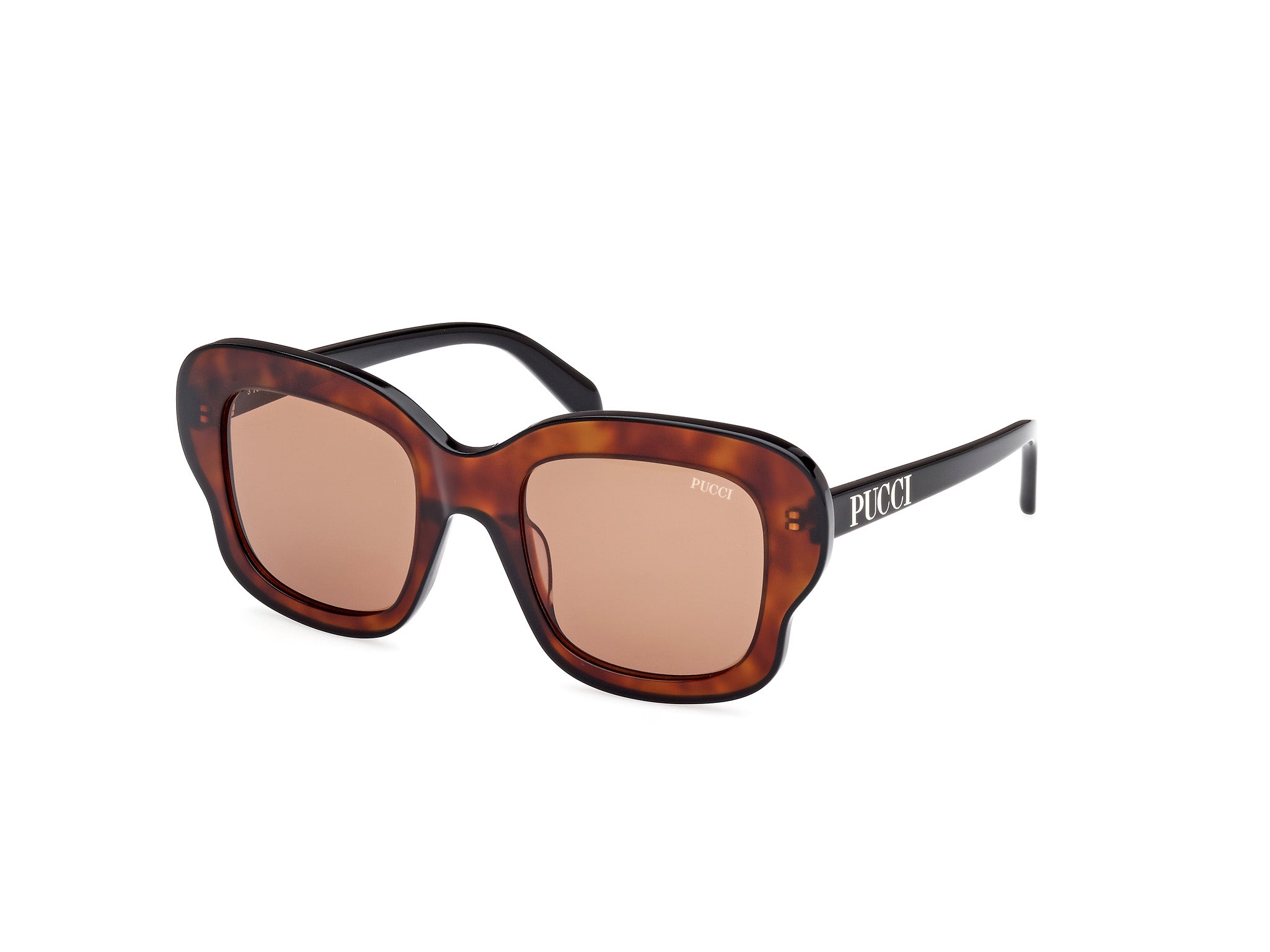 0889214468246 - Emilio Pucci Damen EP0220 56E Gläser SONNENBRILLEN Acetat Havanna Braun Quadratisch Normal