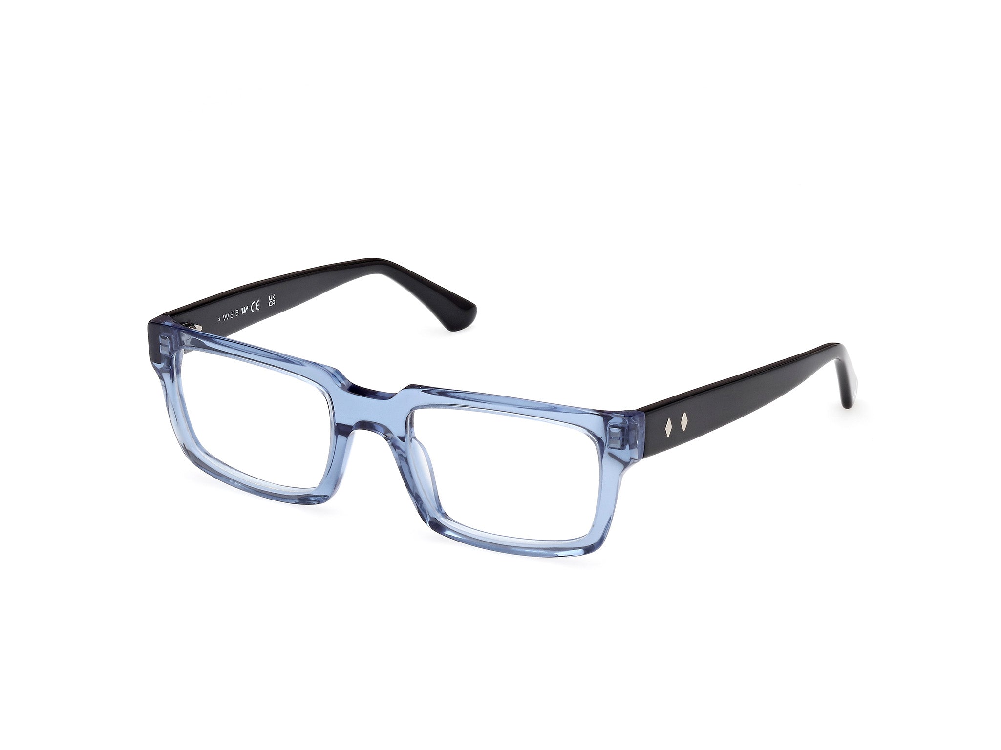 0889214468673 - Herren WE5424 90 Rahmen von BRILLEN Acetat Blau  Quadratisch Normal