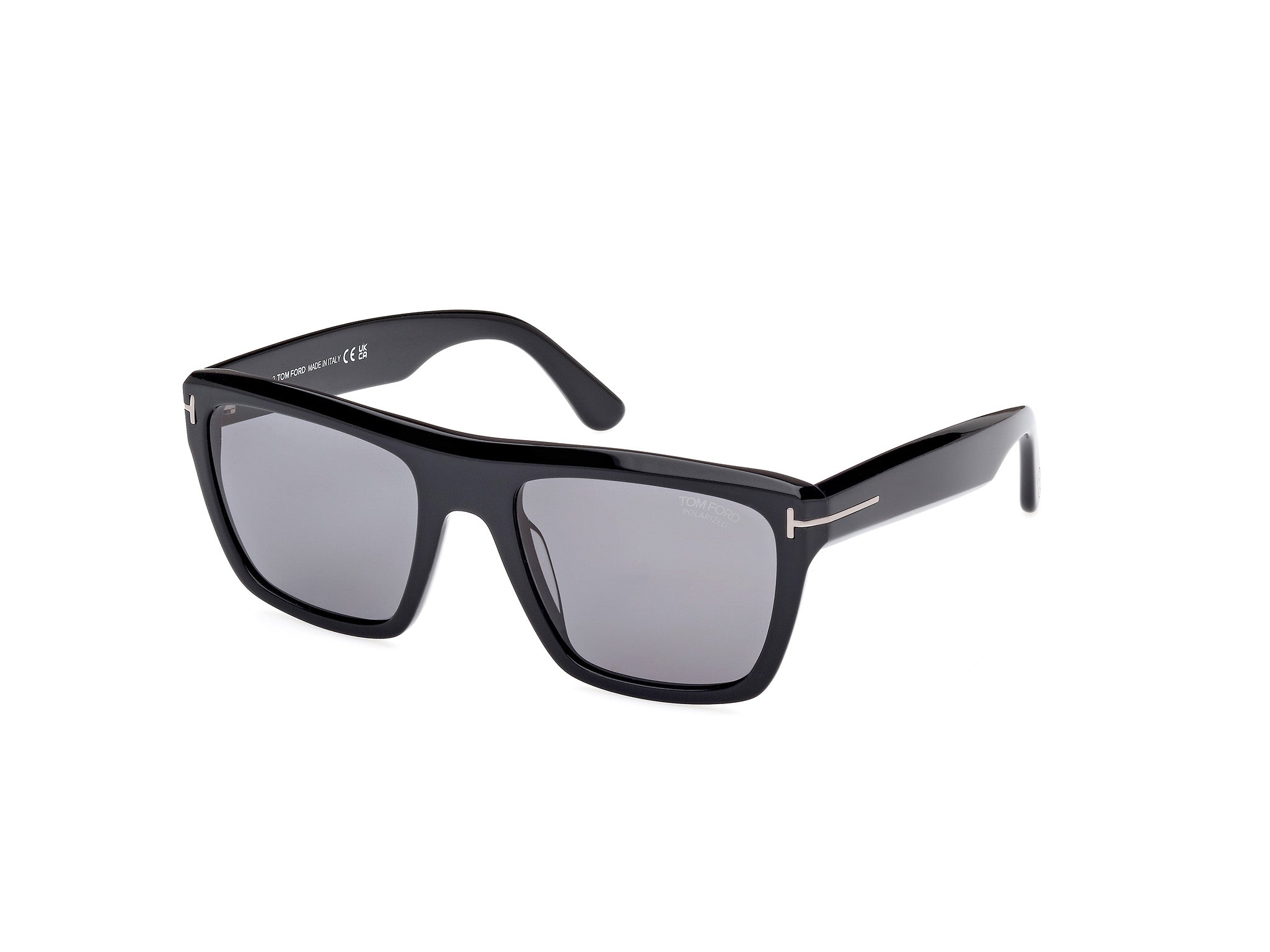 0889214469069 - TOM FORD Herren FT1077-N ALBERTO 01D Gläser SONNENBRILLEN Acetat Schwarz Grau Quadratisch Polarisiert