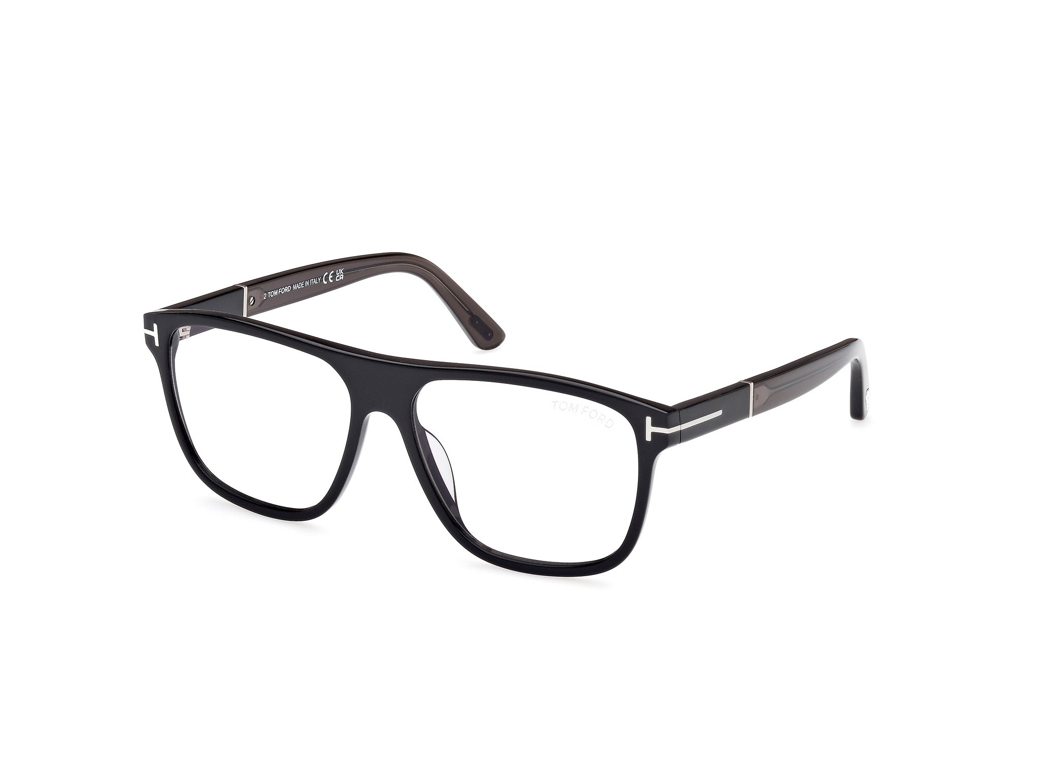 0889214469175 - TOM FORD Herren FT1081 FRANCES 01A Gläser SONNENBRILLEN Acetat Schwarz Grau Quadratisch Photochromatisch