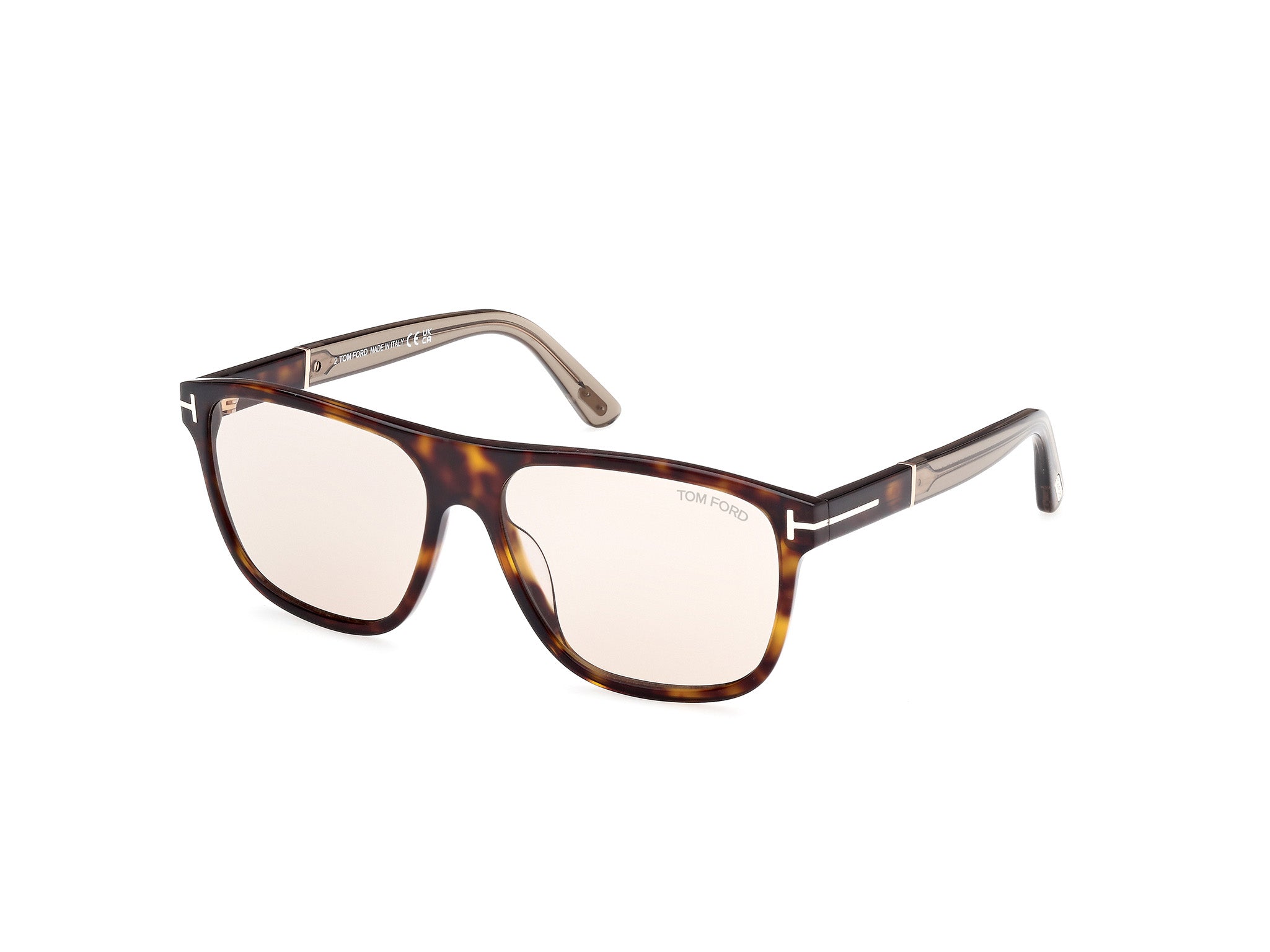 0889214469199 - TOM FORD Herren FT1081 FRANCES 52E Gläser SONNENBRILLEN Acetat Havanna Braun Quadratisch Photochromatisch