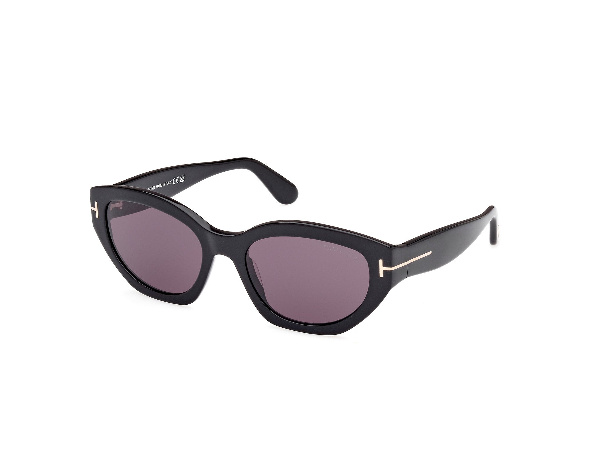 0889214469380 - TOM FORD Frau FT1086 Penny 01a Gläser SONNENBRILLEN Acetat Schwarz Rauch Geometrisch Normal