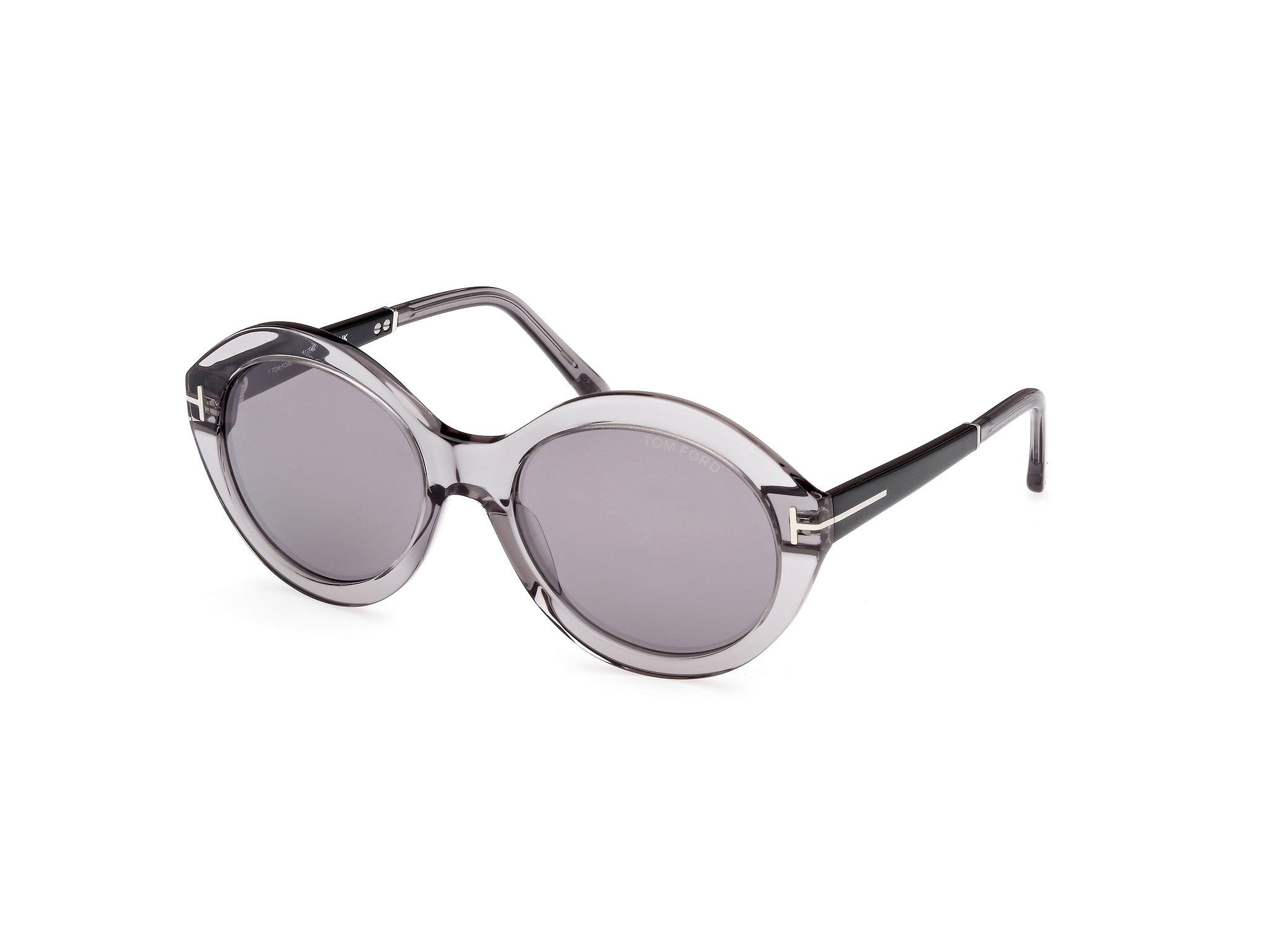 0889214469489 - TOM FORD Frau FT1088 Seraphina 20c Gläser SONNENBRILLEN Acetat Grau Rauch Kreisel Normal Gespiegelt