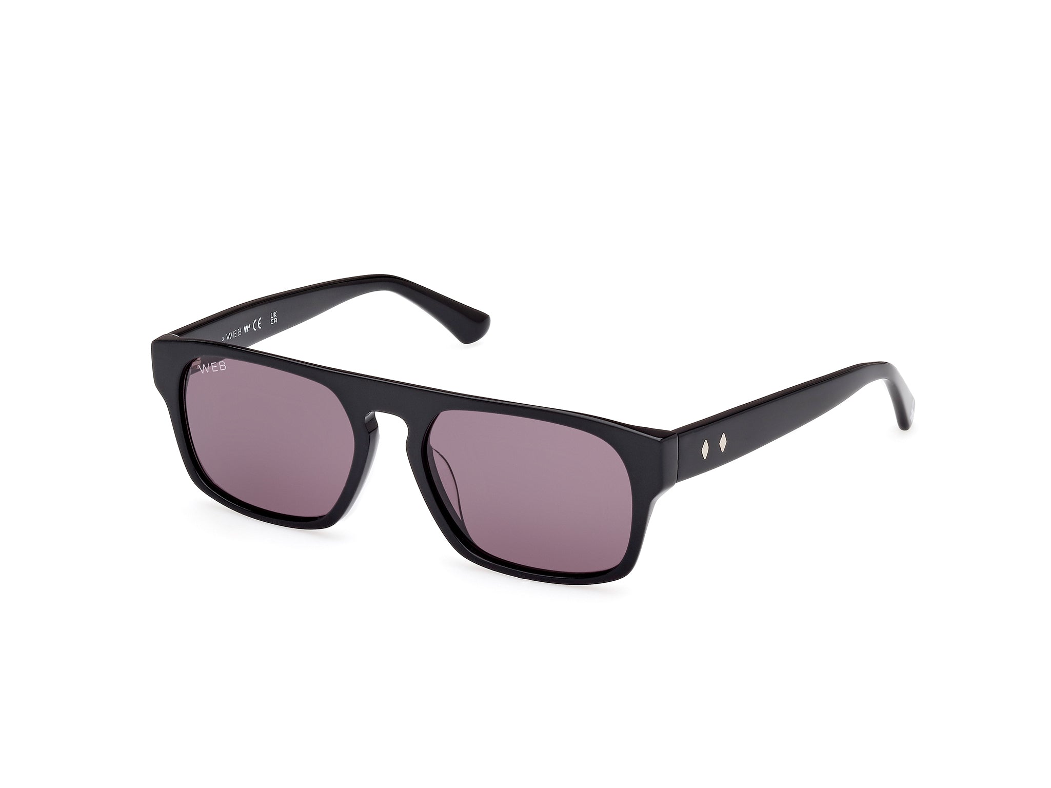 0889214469724 - Unisex WE0359 01A Gläser SONNENBRILLEN Acetat Schwarz Grau Quadratisch Normal