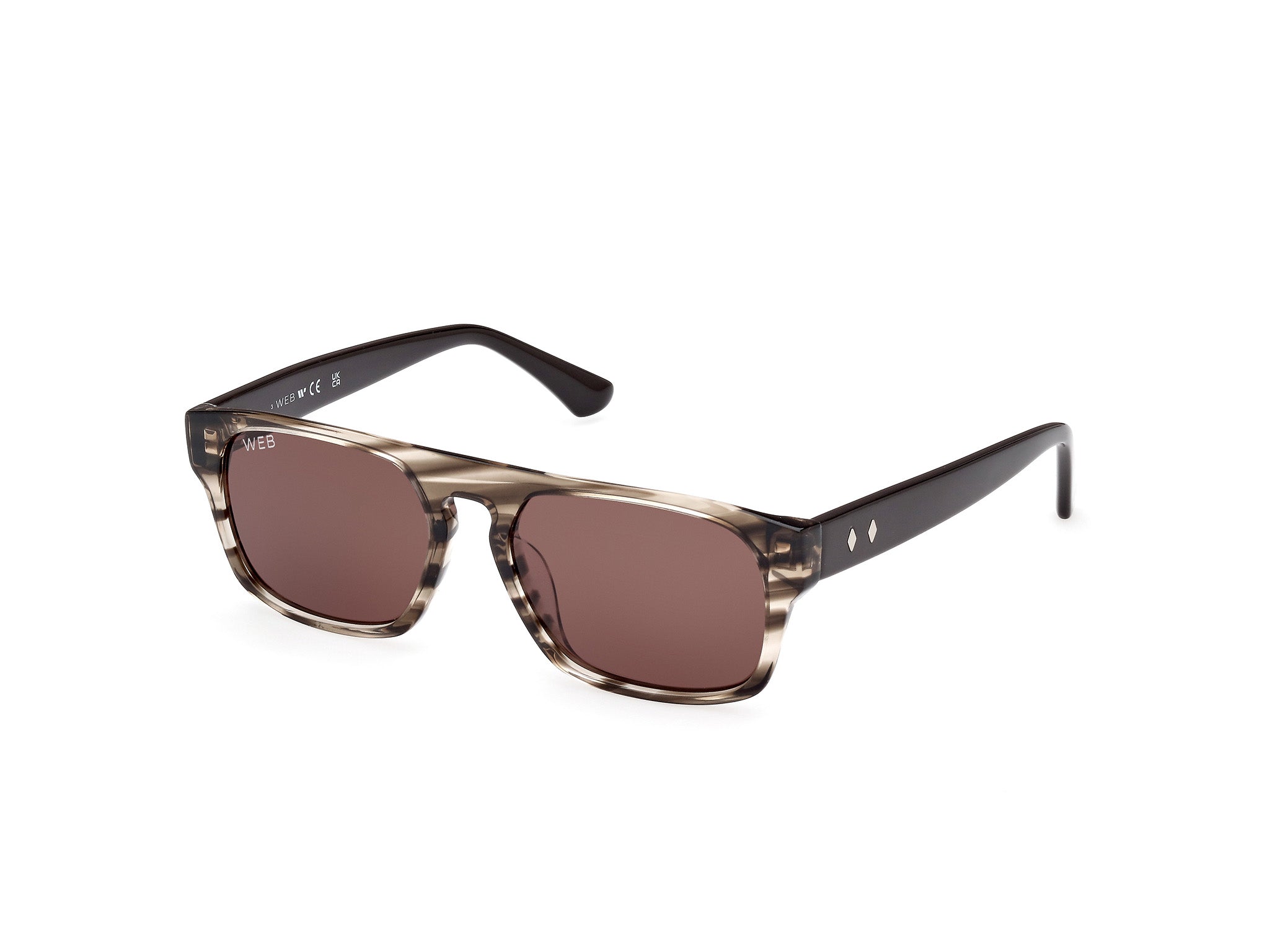 0889214469731 - Unisex WE0359 20E Gläser SONNENBRILLEN Acetat Grau Braun Quadratisch Normal