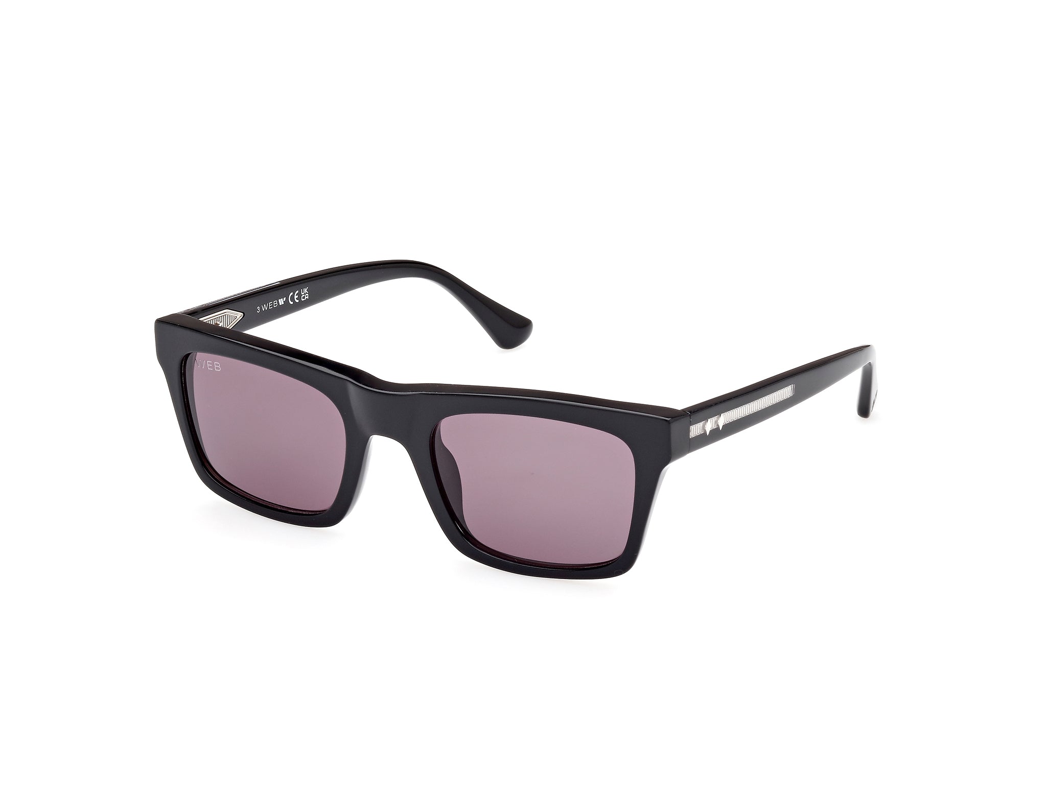 0889214469830 - Herren WE0362 05A Gläser SONNENBRILLEN Acetat Schwarz Rauch Quadratisch Normal