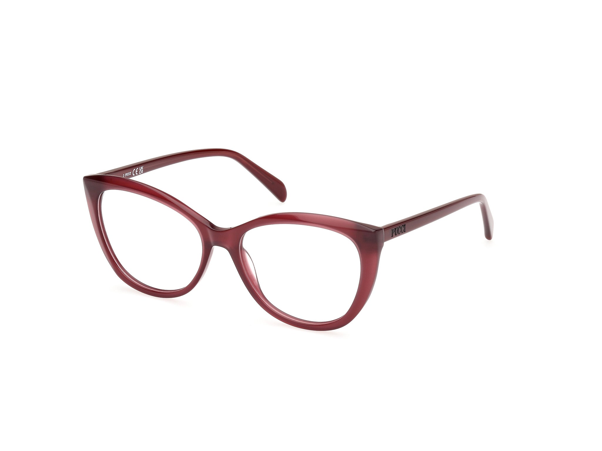 0889214476166 - Emilio Pucci Frau EP5249 069 Rahmen von BRILLEN Plastik Bordeaux  Katzenauge Normal