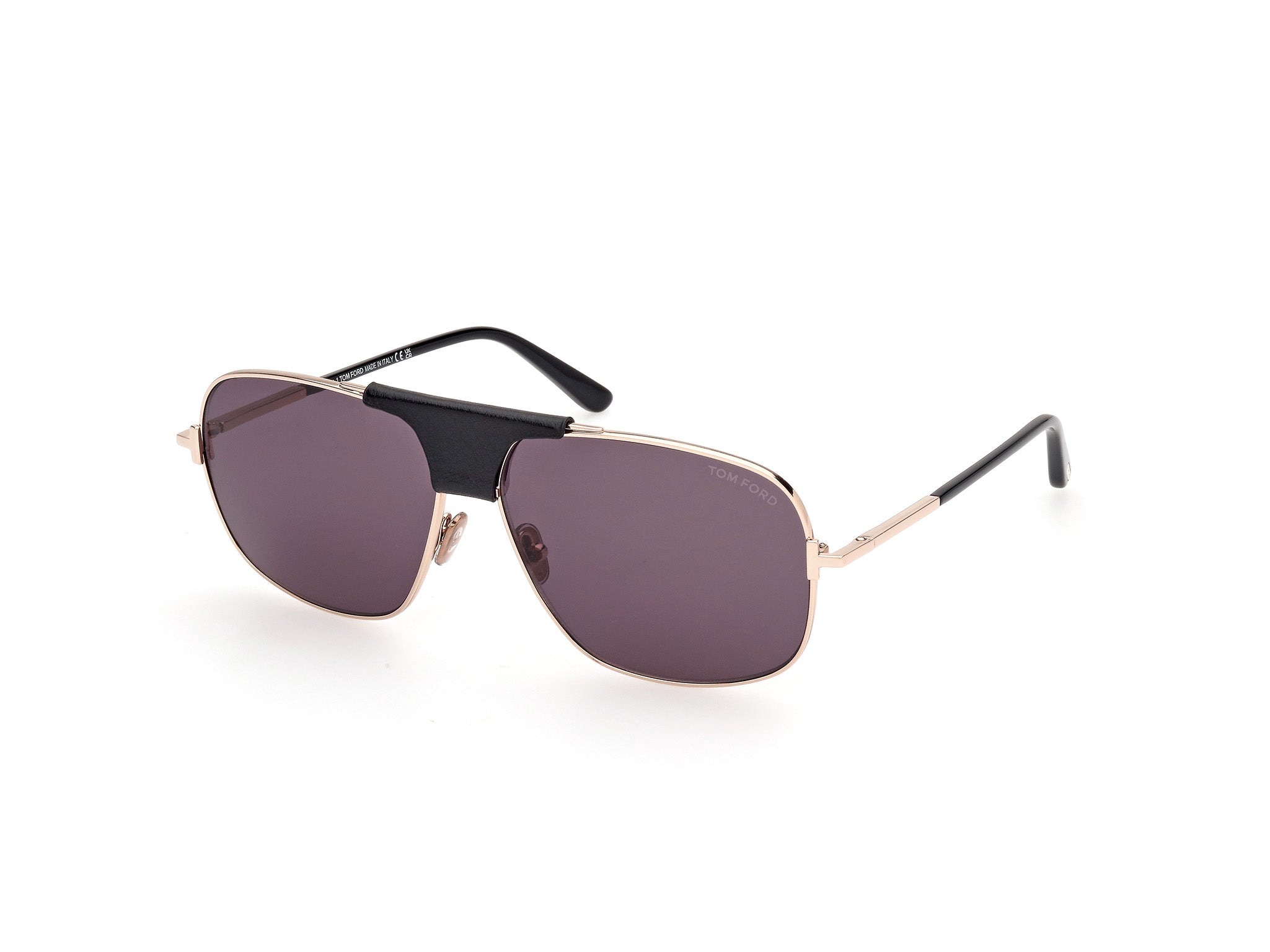 0889214477453 - TOM FORD Herren FT1096 TEX 28A Gläser SONNENBRILLEN Metall Gold Grau Quadratisch Normal