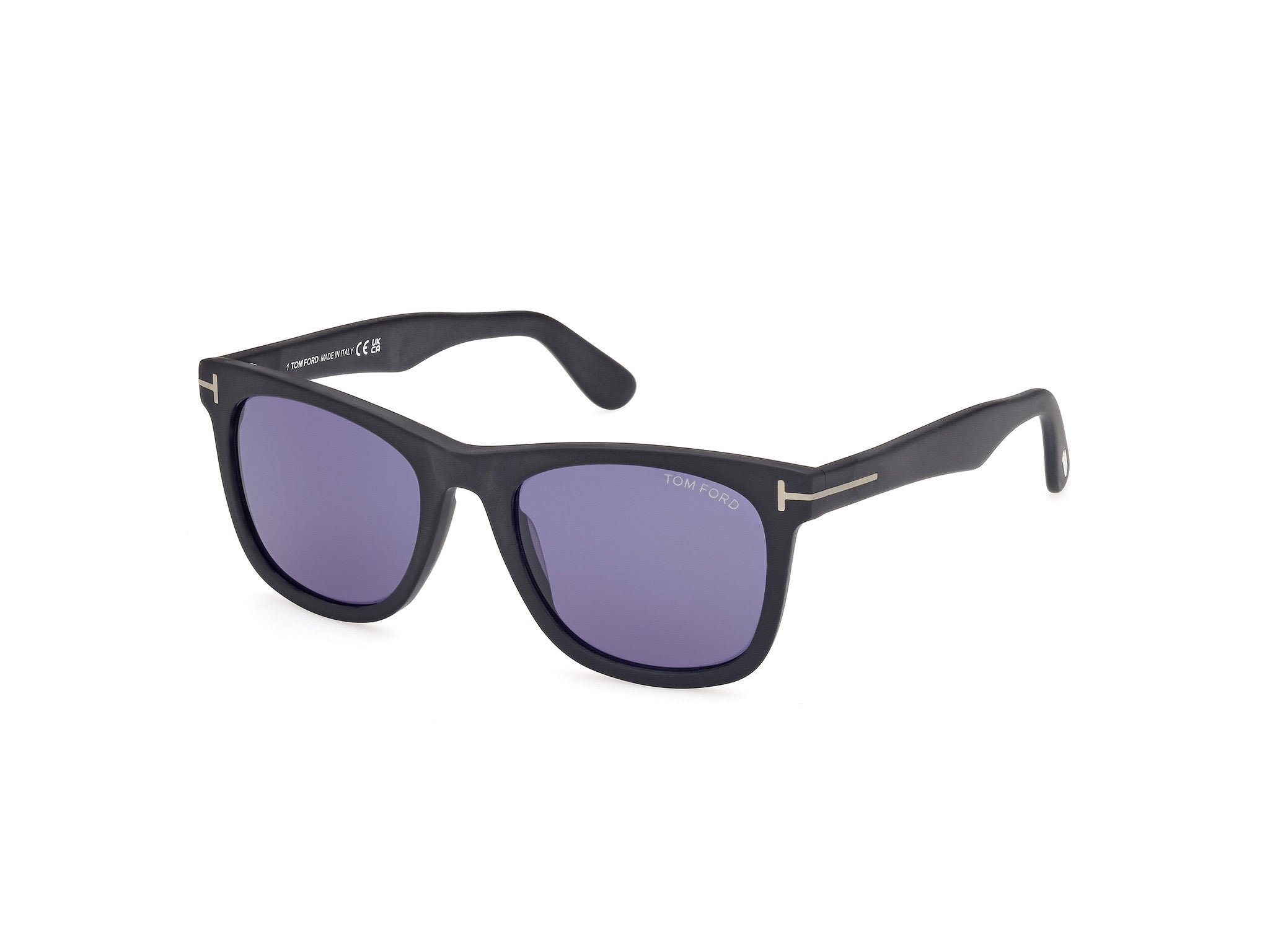 0889214477484 - TOM FORD Herren FT1099 KEVYN 02V Gläser SONNENBRILLEN Acetat Schwarz Blau Quadratisch Normal