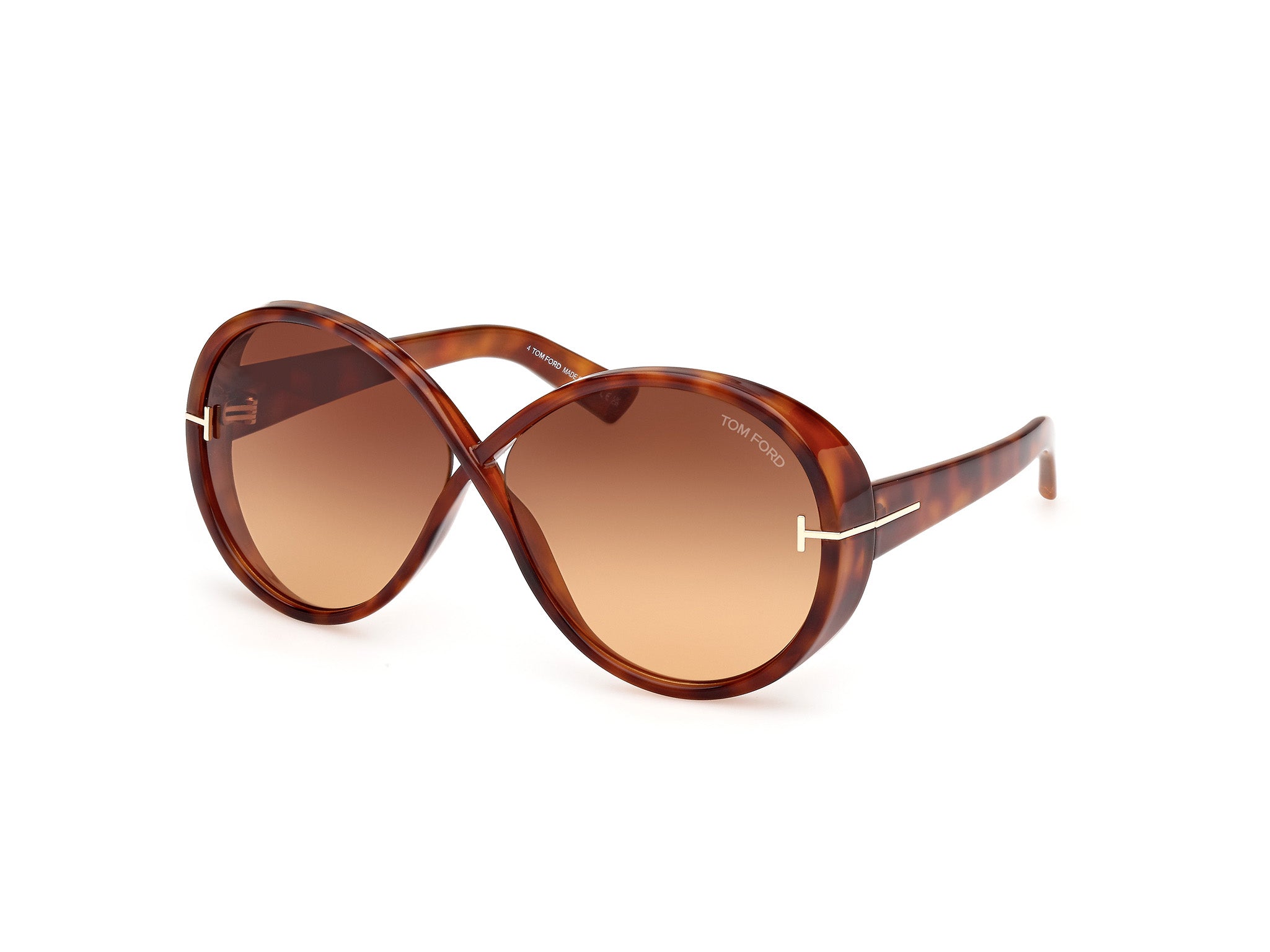 0889214477798 - TOM FORD Frau Ft1116 edie-02 53f Gläser SONNENBRILLEN Plastik Havanna Braun Kreisel Normal Schattiert