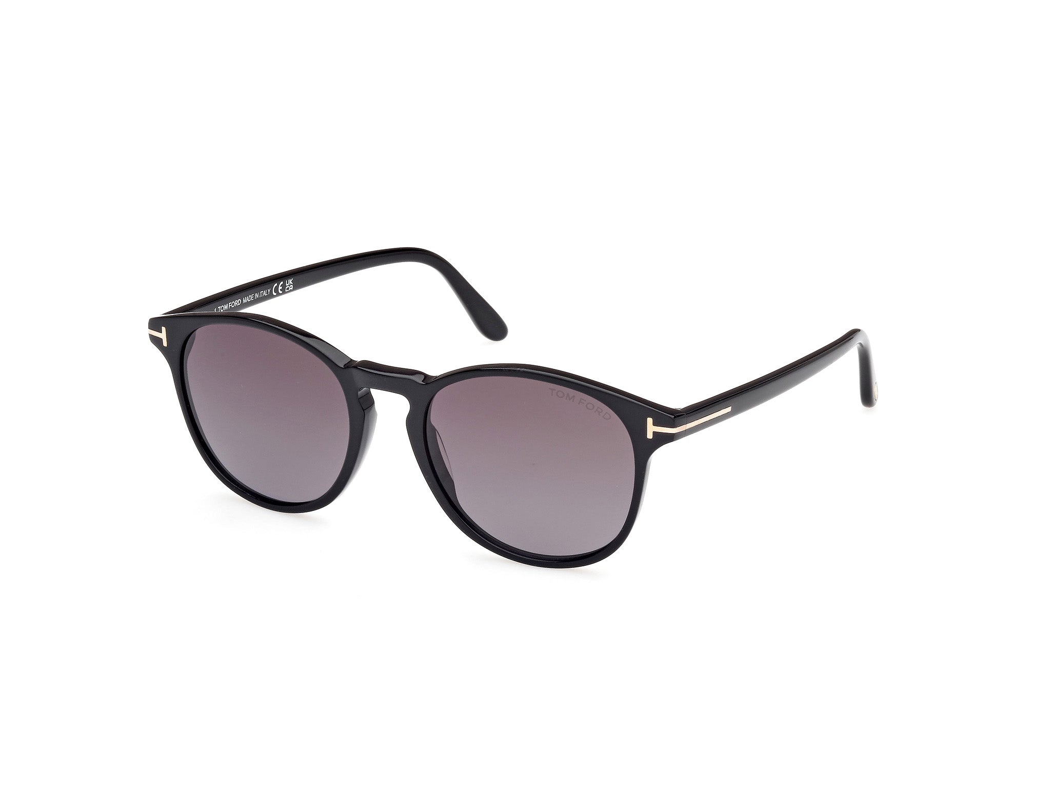 0889214477903 - TOM FORD Mann FT1097 Lewis 01B Gläser SONNENBRILLEN Plastik Schwarz Rauch Kreisel Normal Schattiert