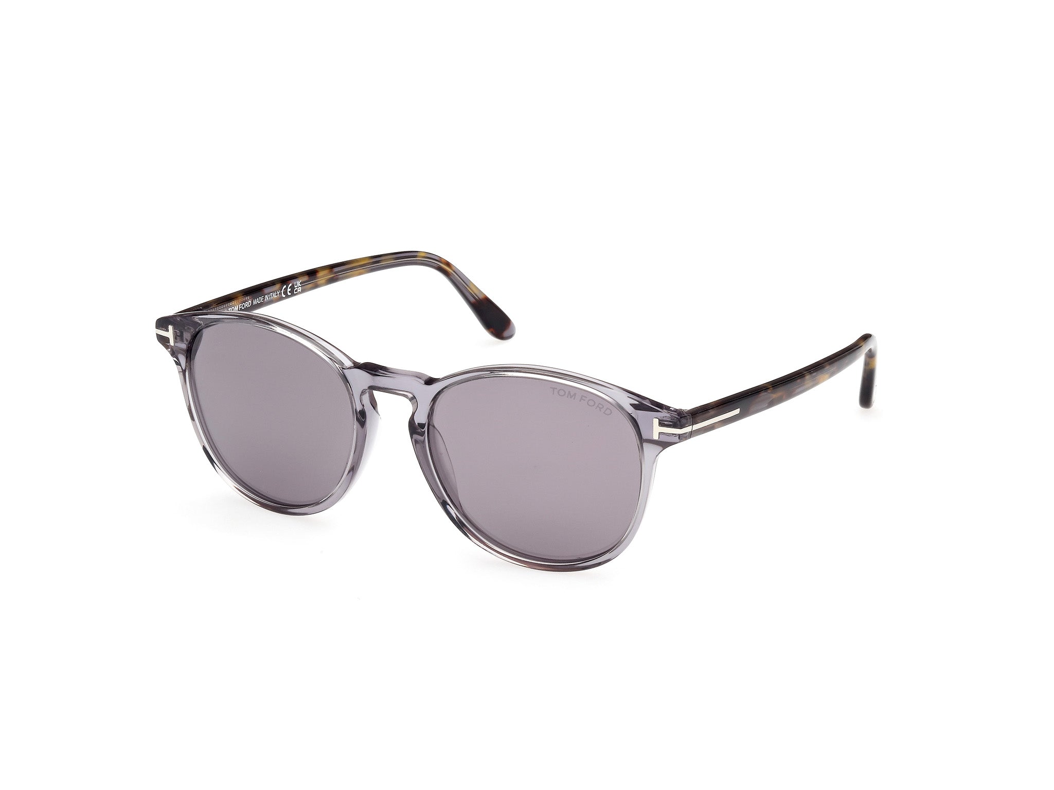 0889214477910 - TOM FORD Mann FT1097 Lewis 20c Gläser SONNENBRILLEN Plastik Grau Grau Kreisel Normal Gespiegelt