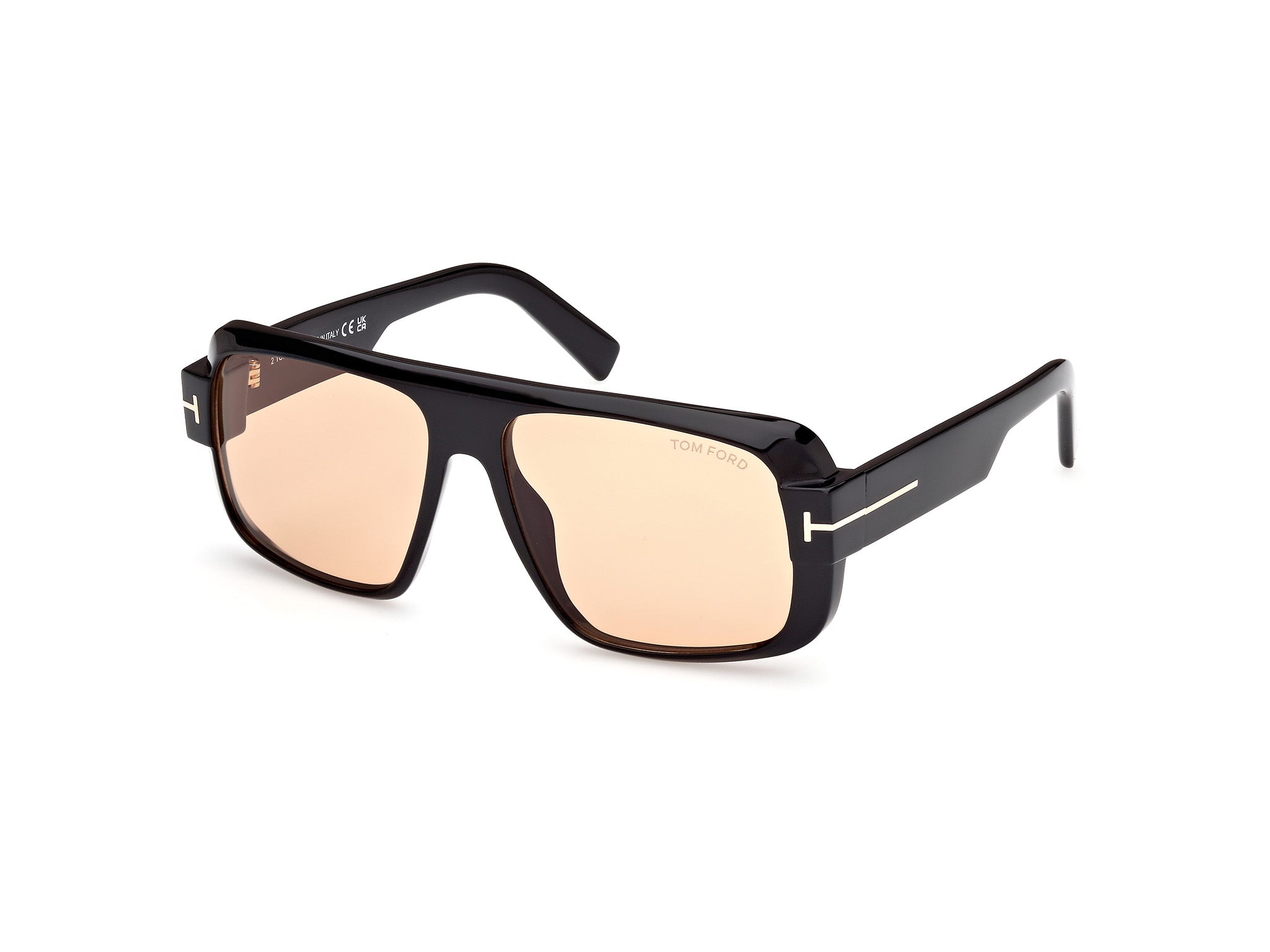 0889214479617 - TOM FORD Herren FT1101 TURNER 01E Gläser SONNENBRILLEN Acetat Schwarz Braun Quadratisch Photochromatisch