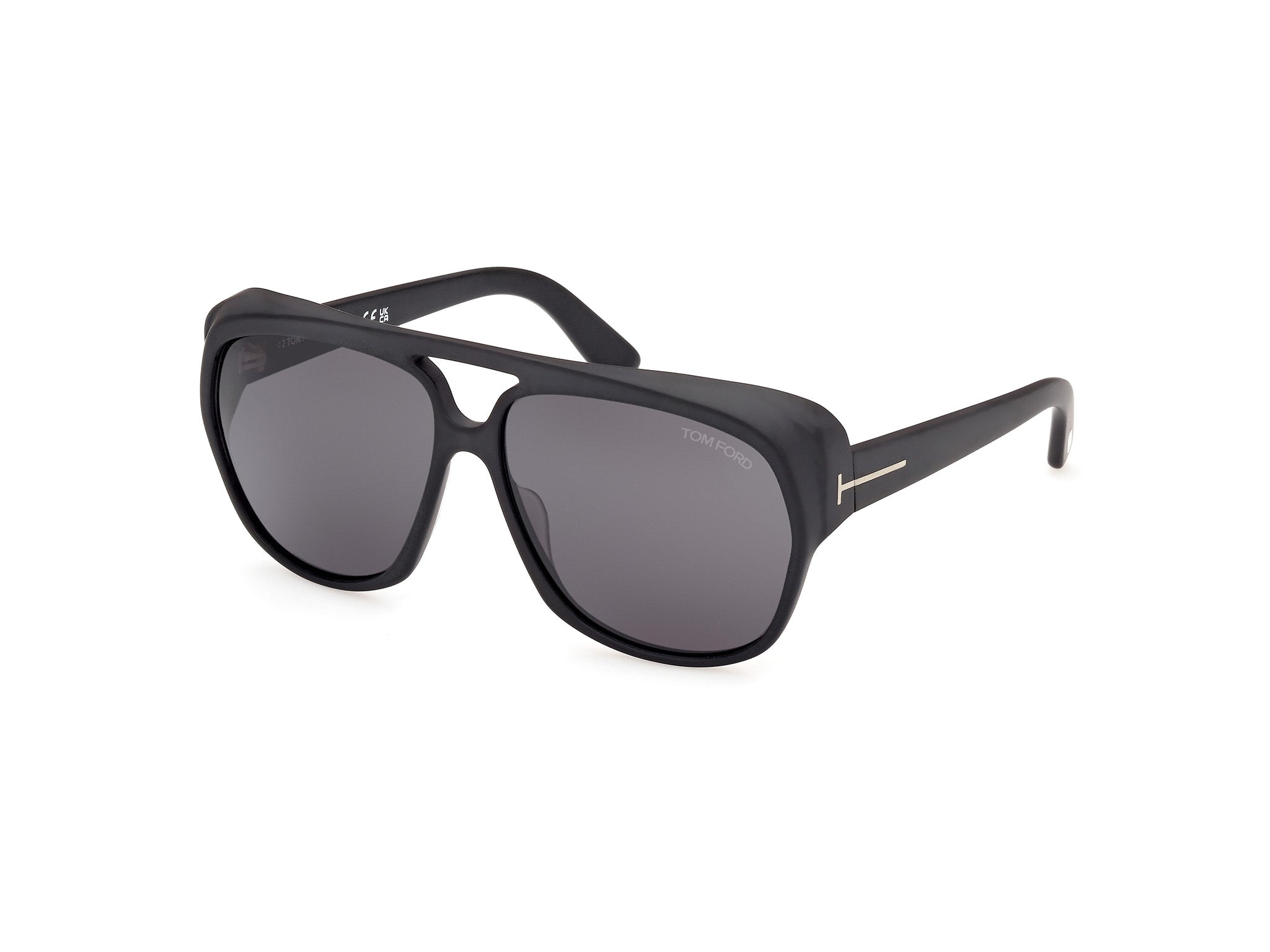 0889214479686 - TOM FORD Mann Ft1103 Jayden 02a Gläser SONNENBRILLEN Plastik Schwarz Rauch Hocken Normal